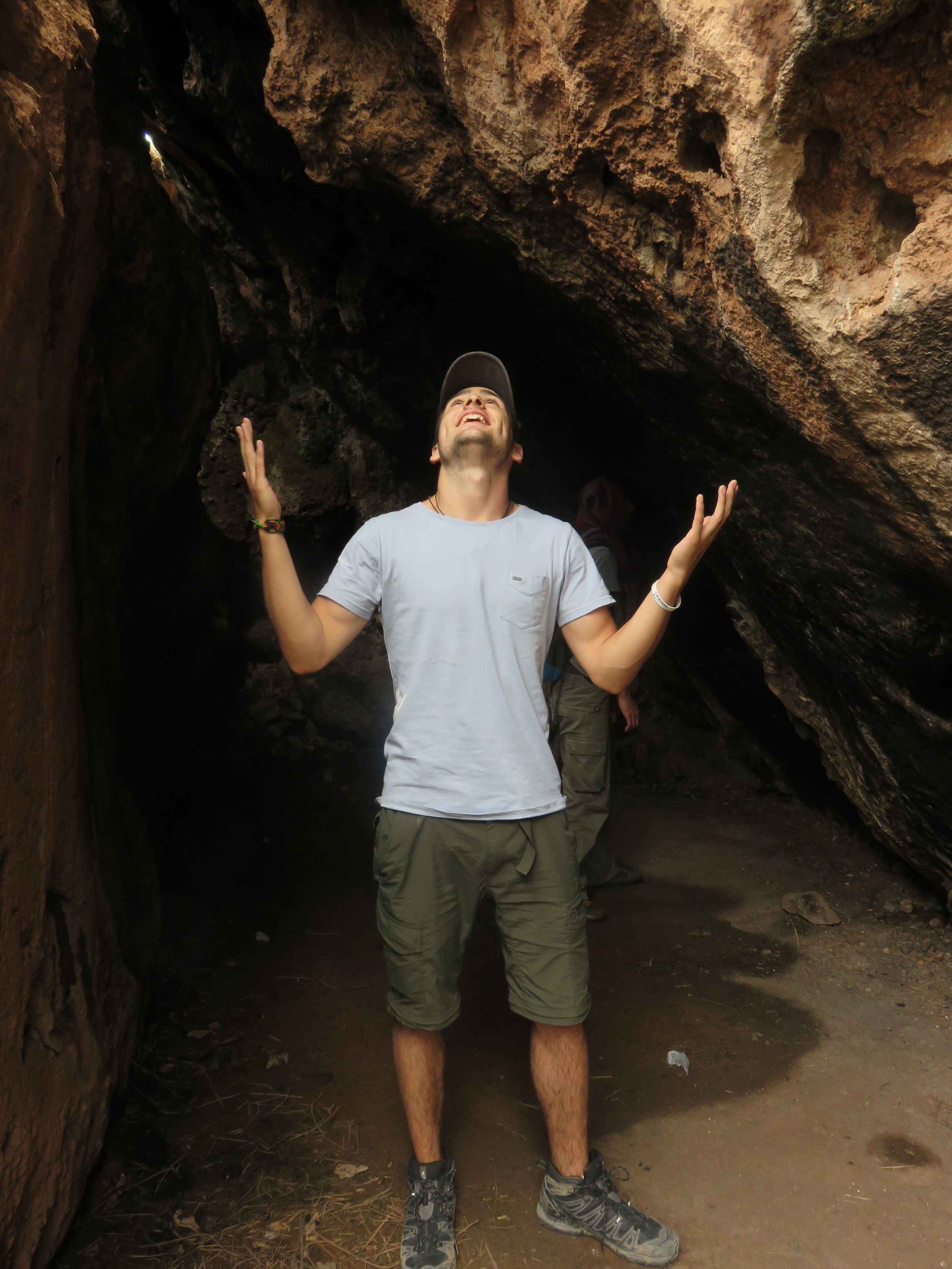 inside the cave
