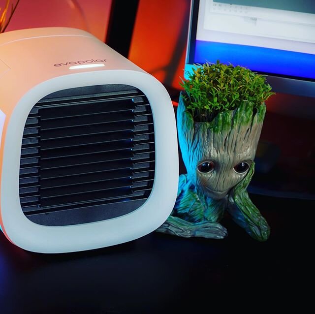 I&rsquo;m needing my @evapolar mini air con unit today!! 😎30 degrees in ENGLAND!!??!!
#chill #sizzling #uk #sunnyday🌞#groot #iamgroot