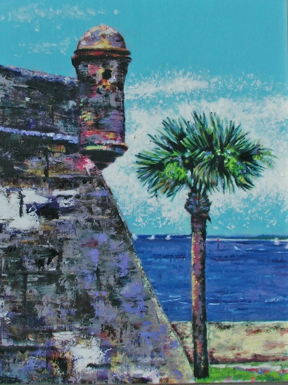 St. Augustine Stand, giclee, 20 x 24, framed, $175