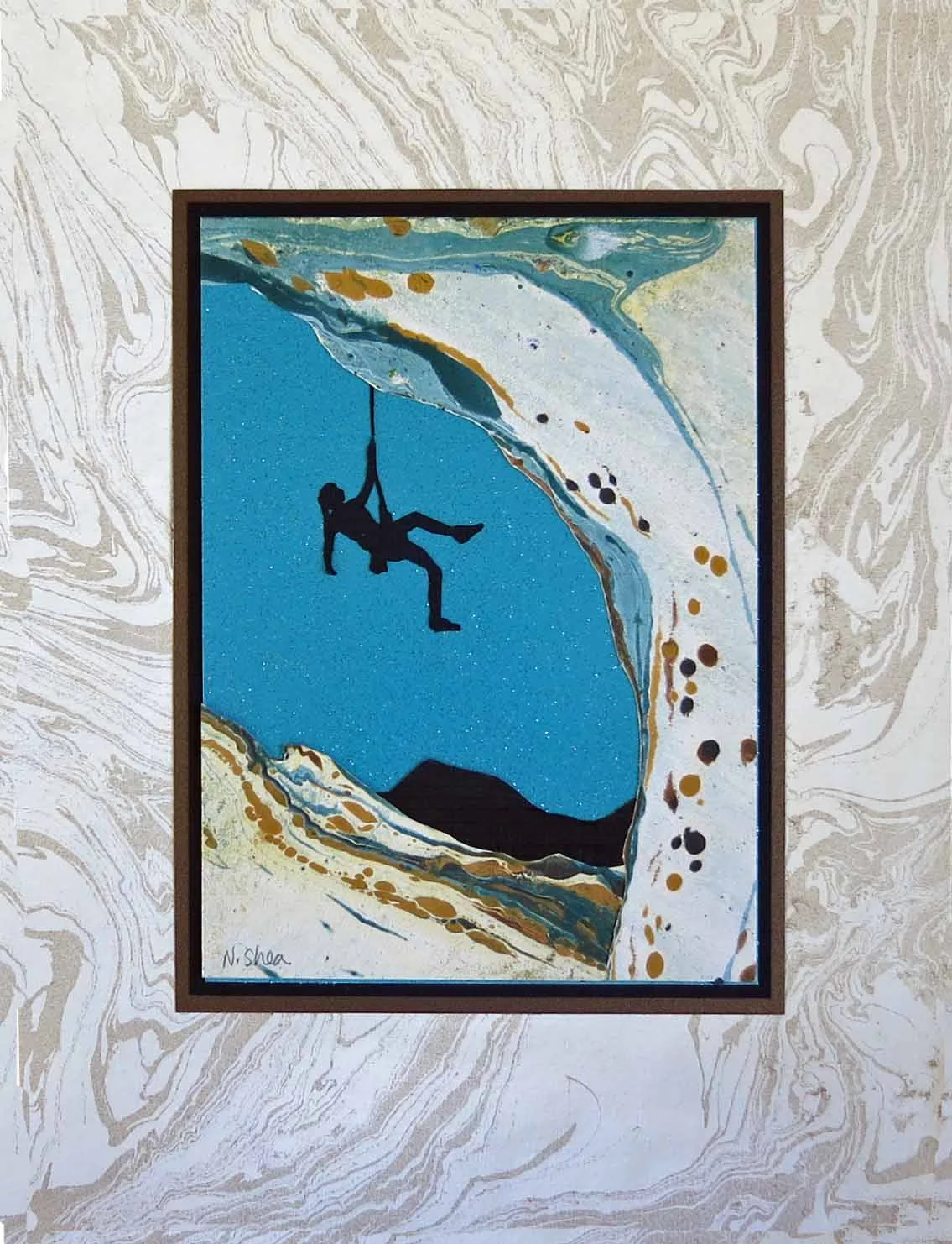 Rocking Out, original paperscape, 11 x 14, $65