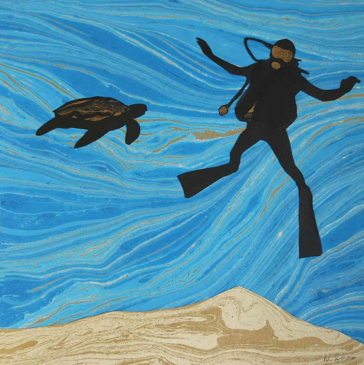 Turtle Surprise, print, $35