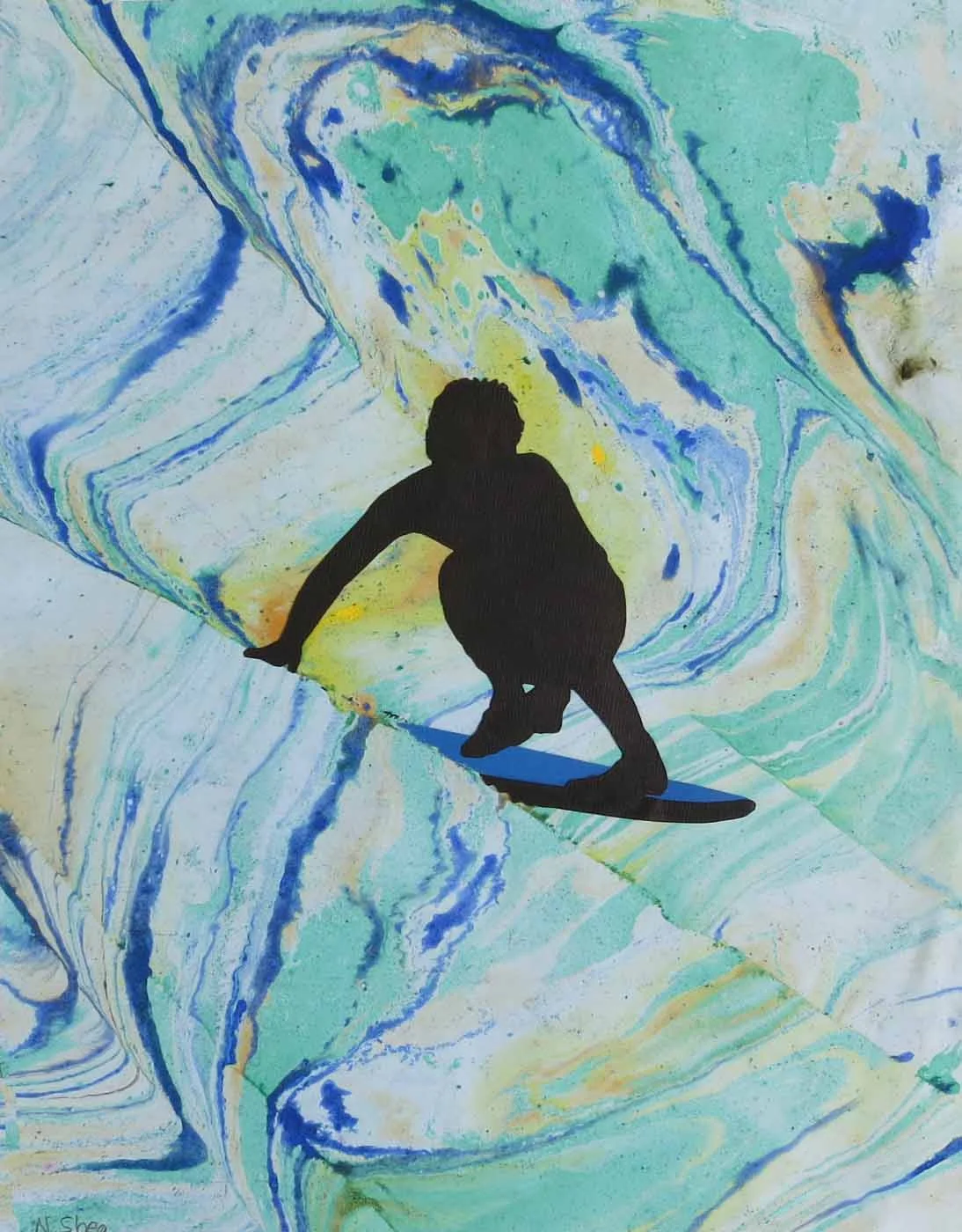 Psychedelic Surfer, print, $35