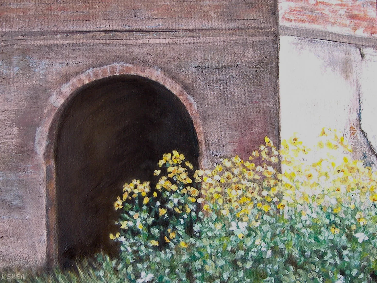 Tuscan Tunnel, oil on canvas, SOLD