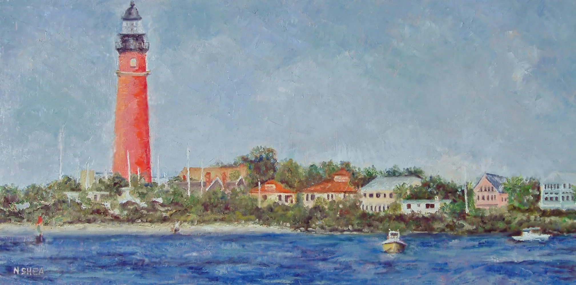 Ponce Lighthouse, oil on canvas, SOLD
