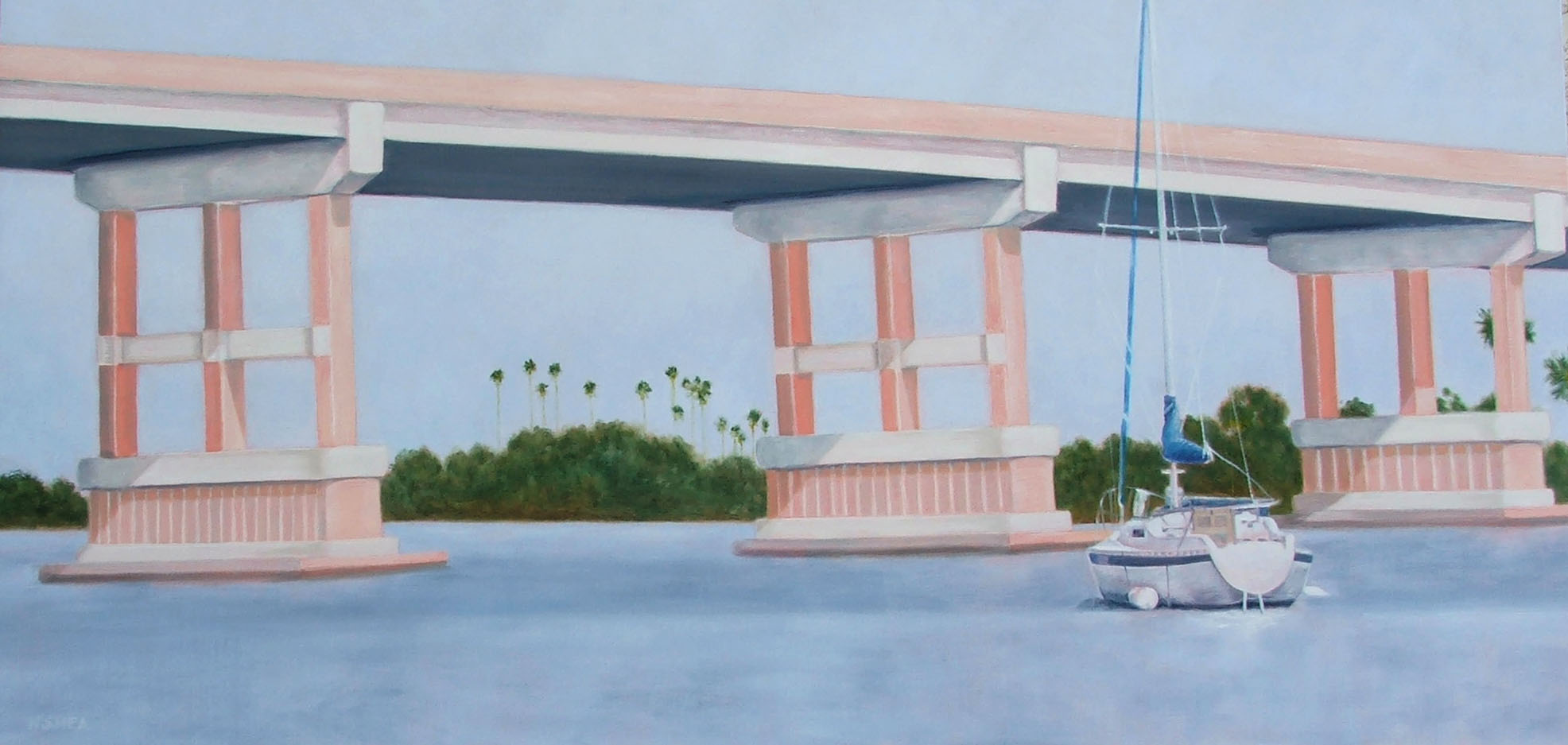 Coming Home, giclee, framed, 18 x 40, $200