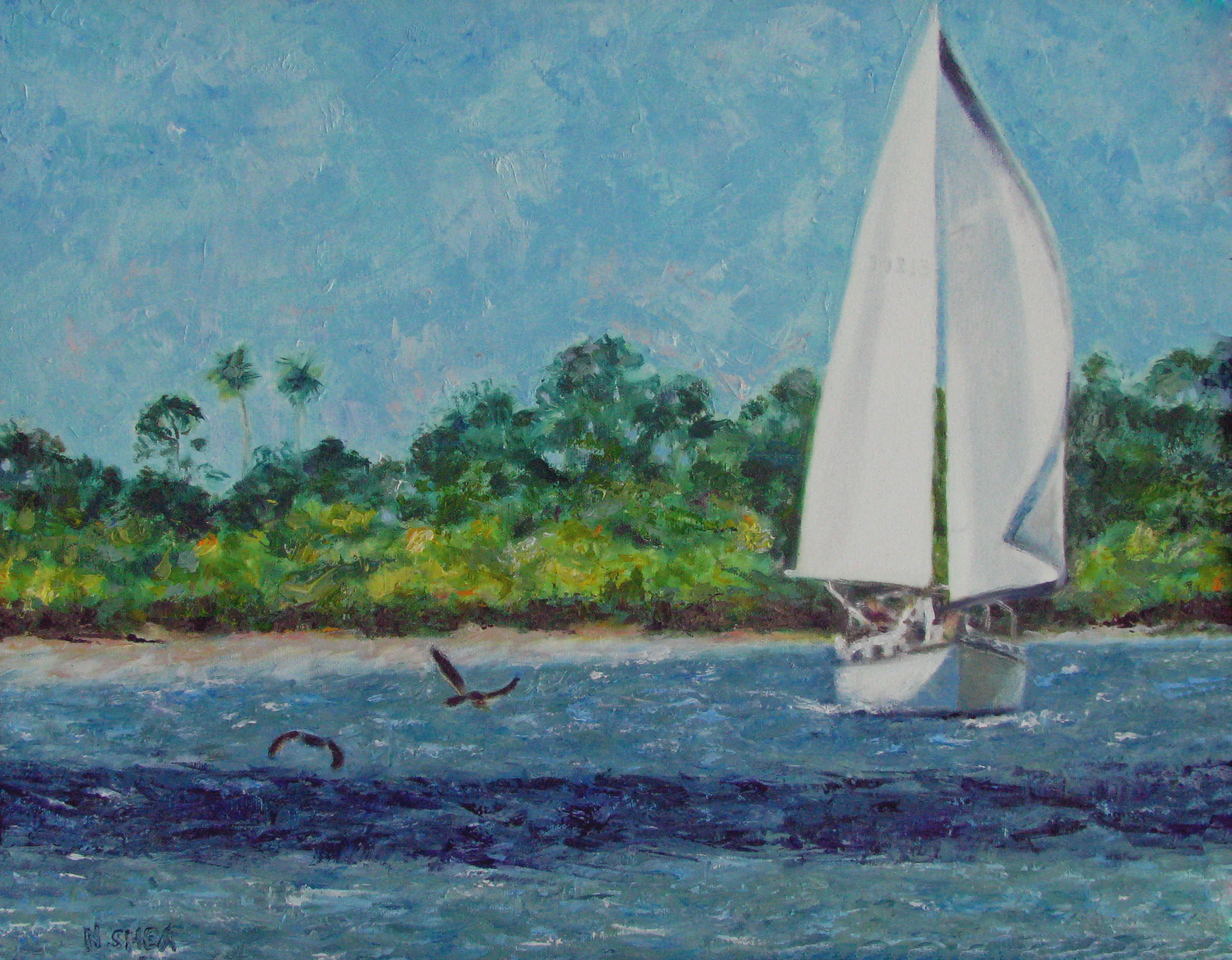 Christmastide, oil on canvas, 16 x 20, $180