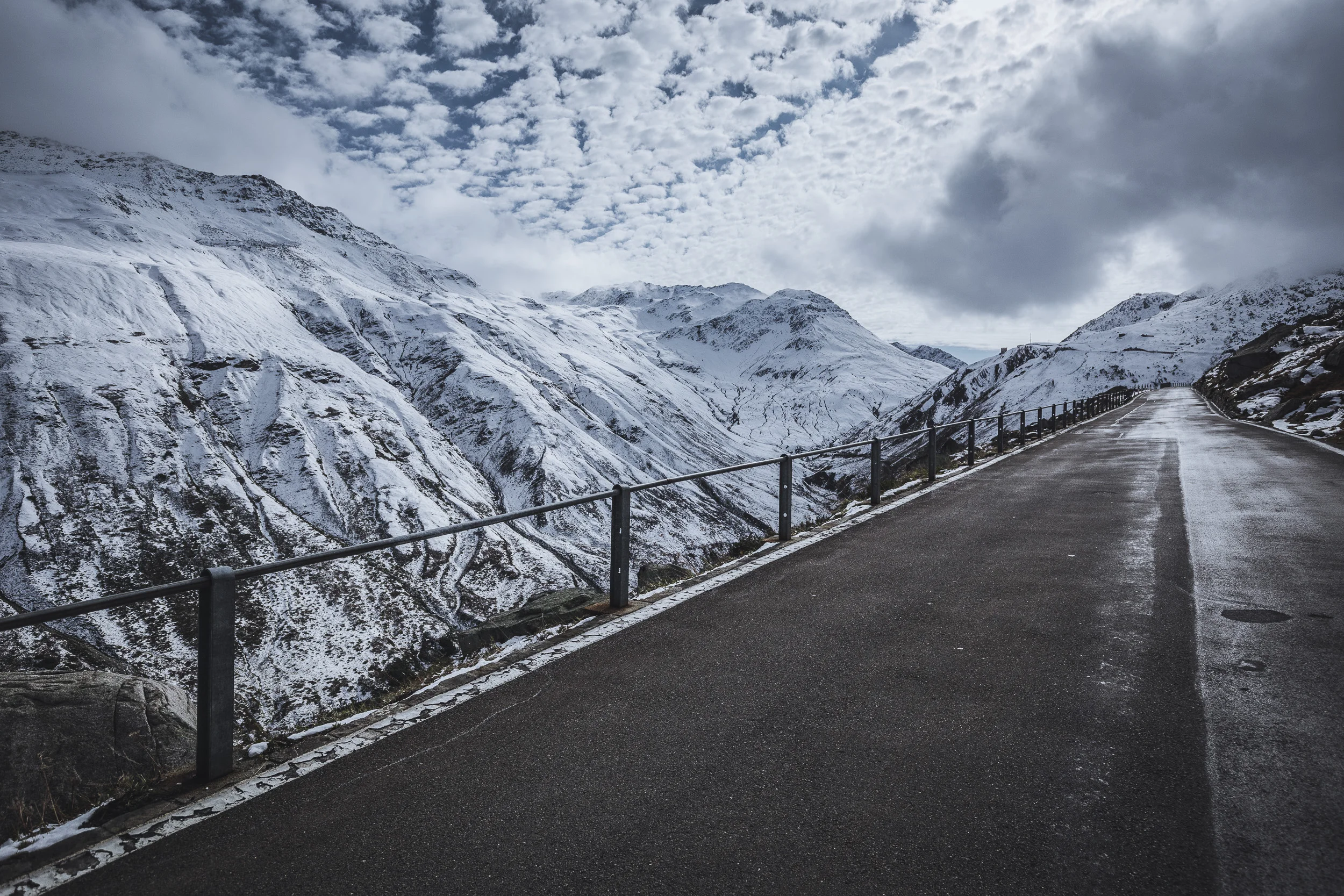 Zum Glück waren die Straßen noch schneefrei