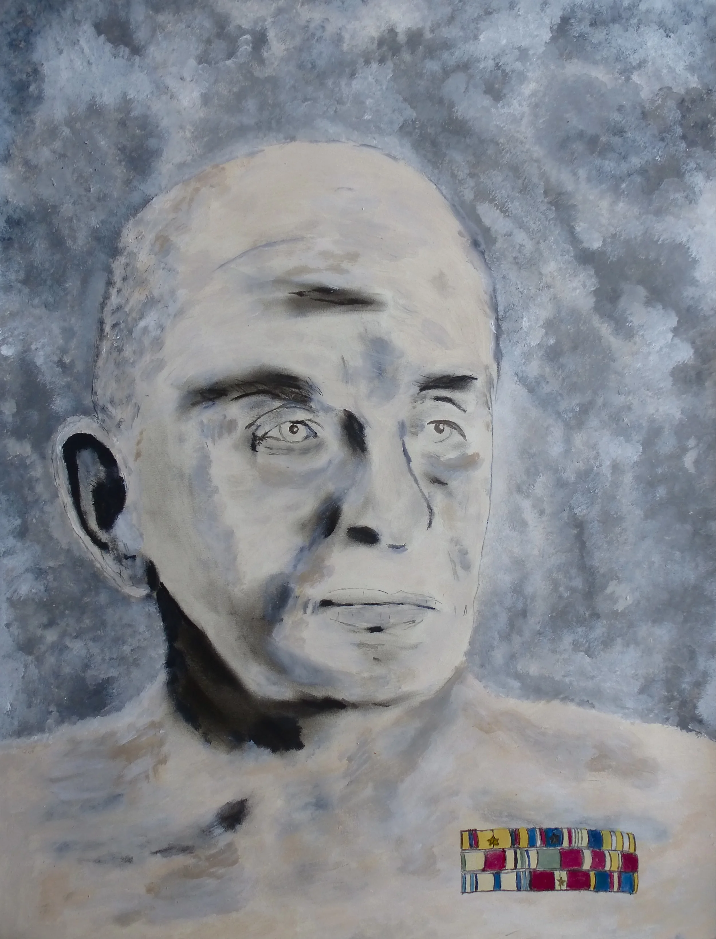  I was there  I saw what i saw  Acrylic on paper 45x61cm    