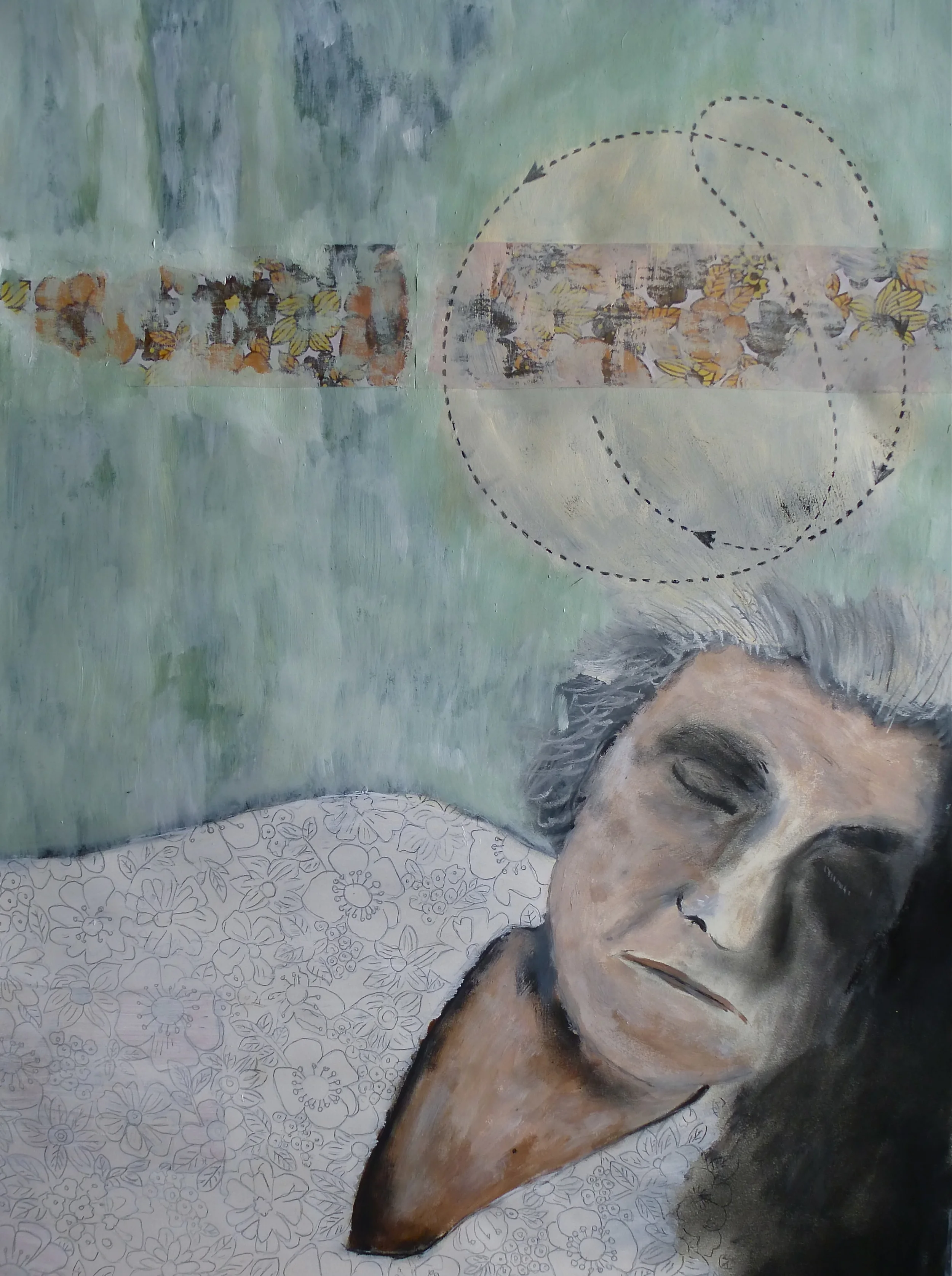  Untitled&nbsp;  Acrylic on paper 45x61cm 