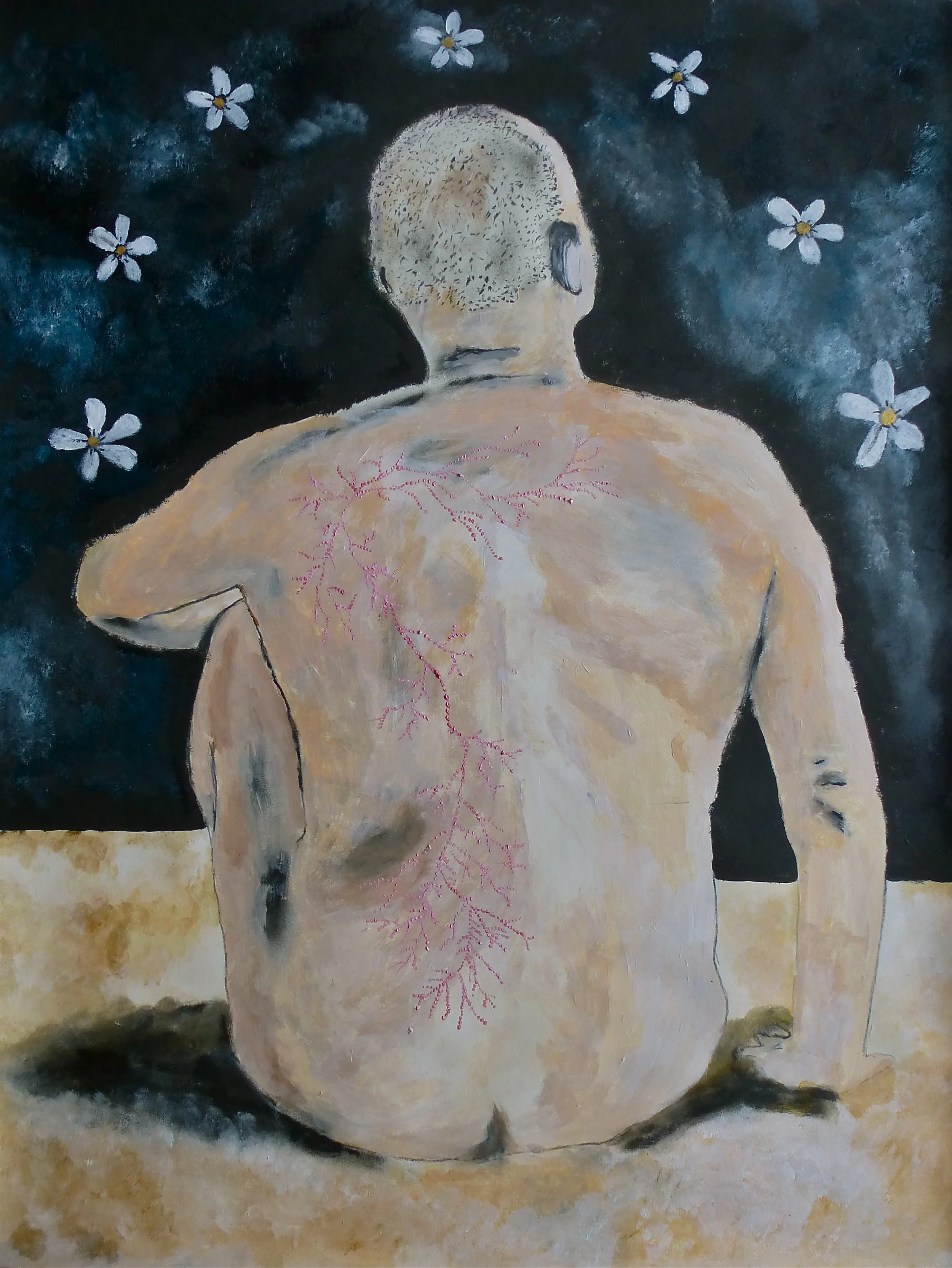  Seven Strikes  Acrylic on paper 45x61cm 