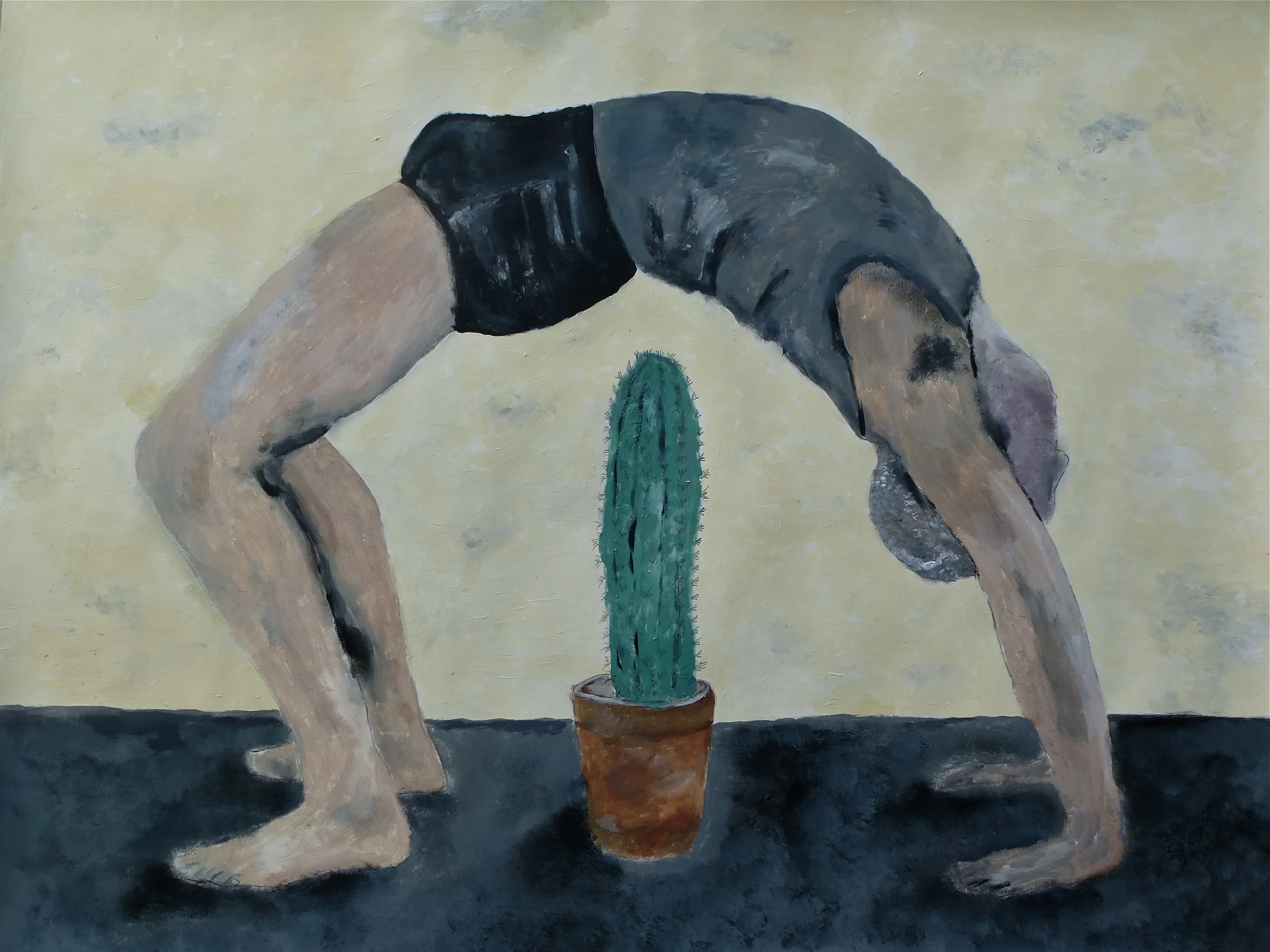  Inhale...  Acrylic on paper 45x61cm 