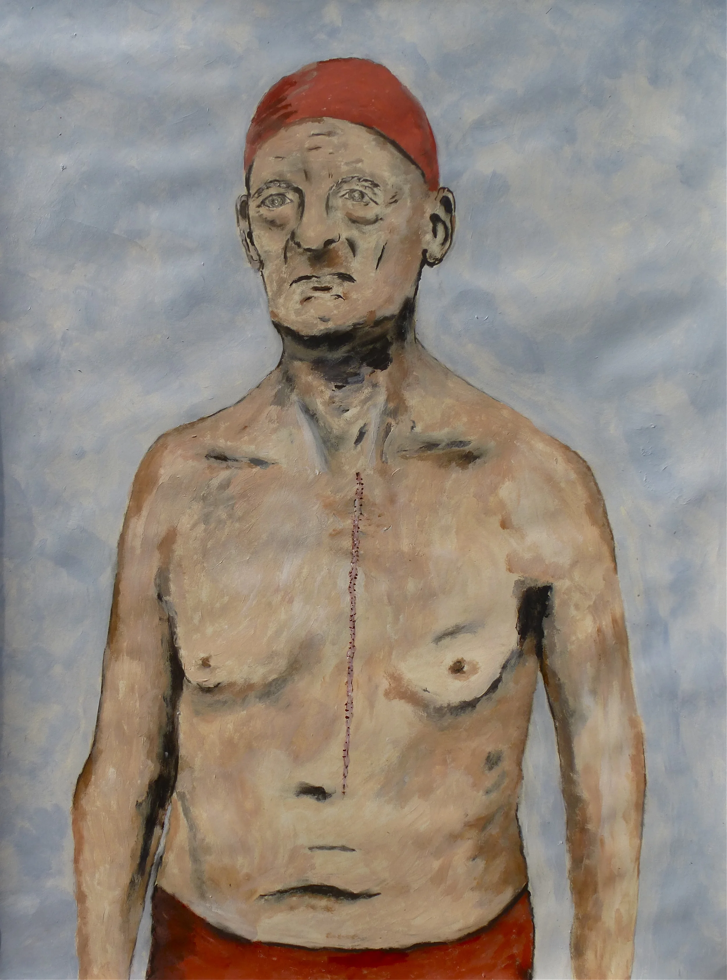 The Swimmer Acrylic on paper 45x61cm
