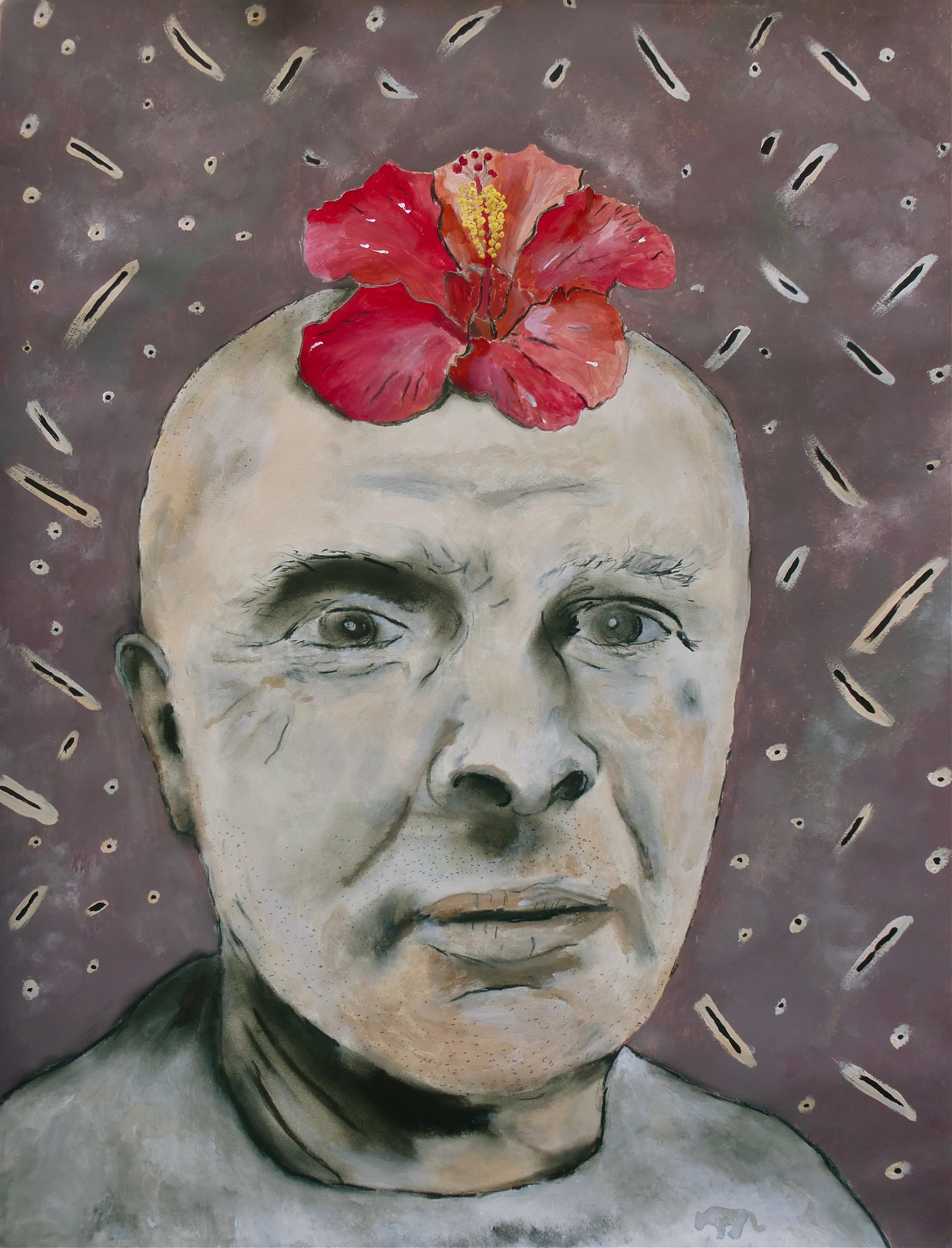 Morel Acrylic on paper 45x61cm