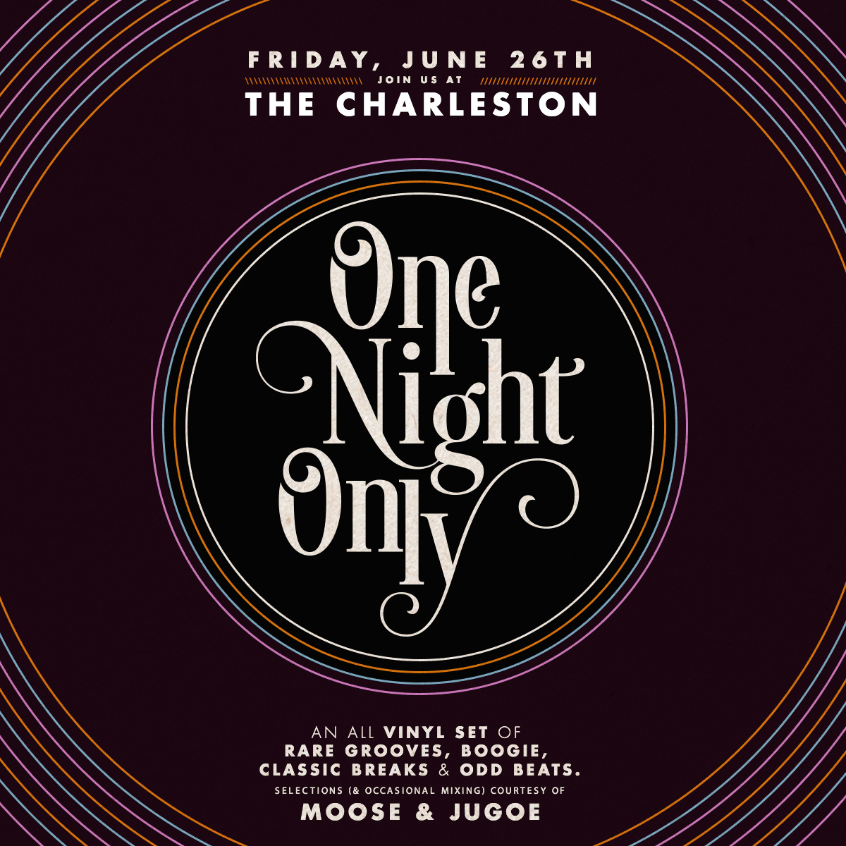 Moose & Jugoe - One Night Only at The Charleston