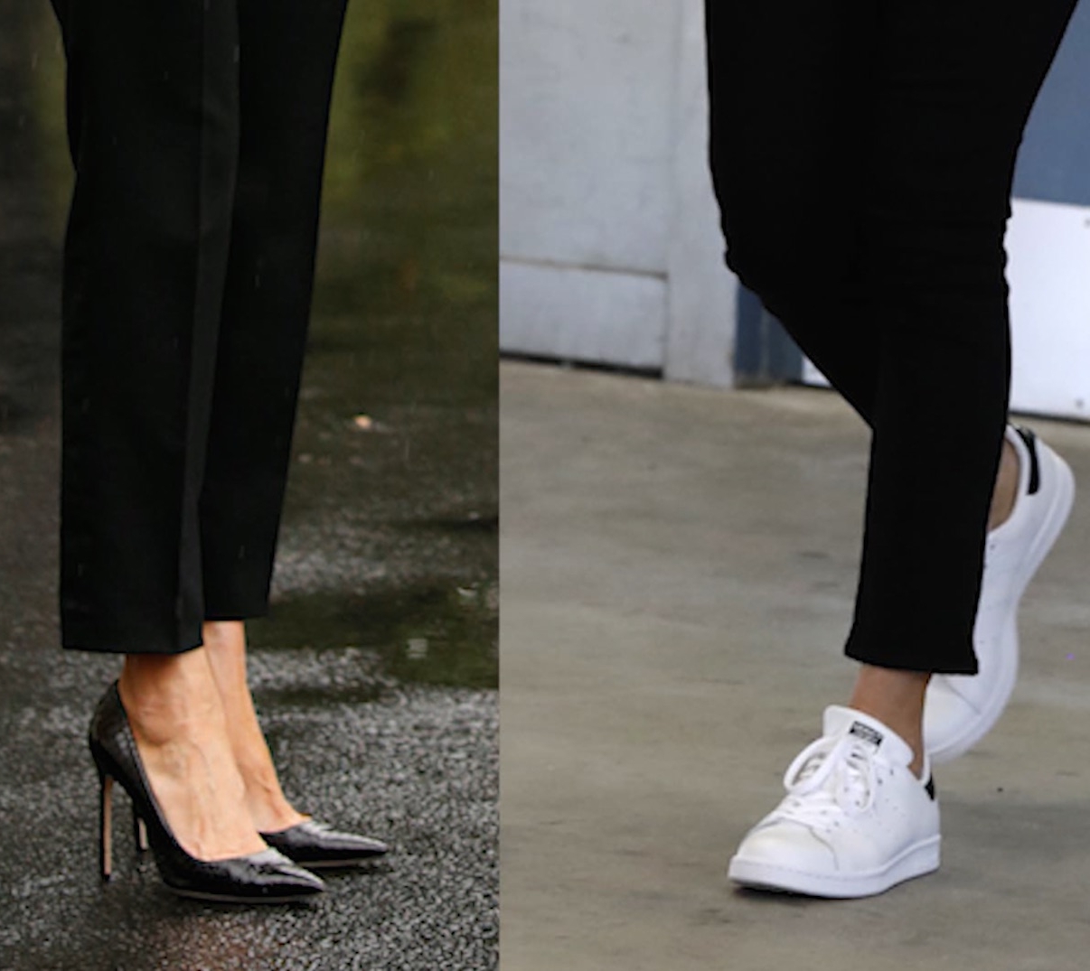 Melania Trump may have changed her shoes, but it was still just a fashion moment