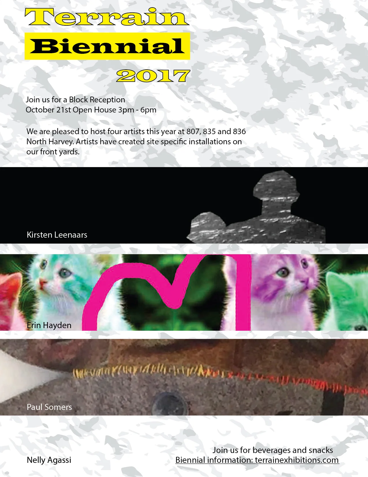 Open House - October 21st at our house for the Terrain Biennial