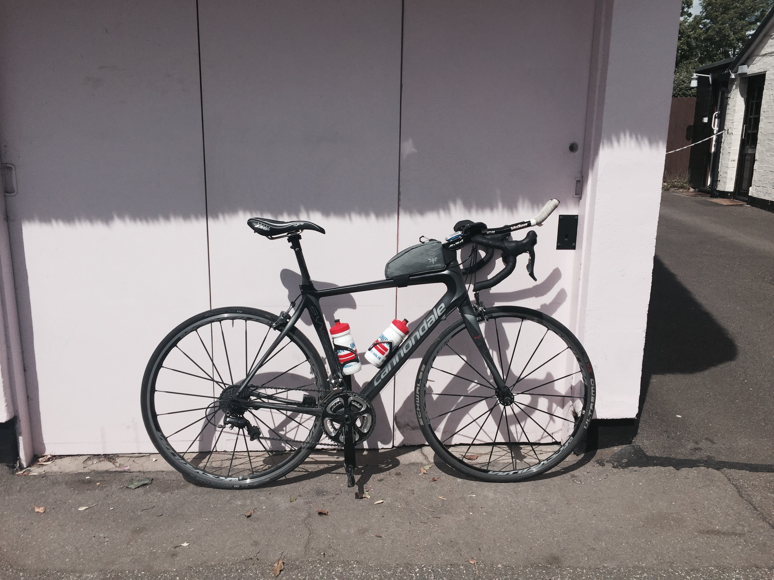 Bike as it stands now - as you can see the saddle is a lot further back