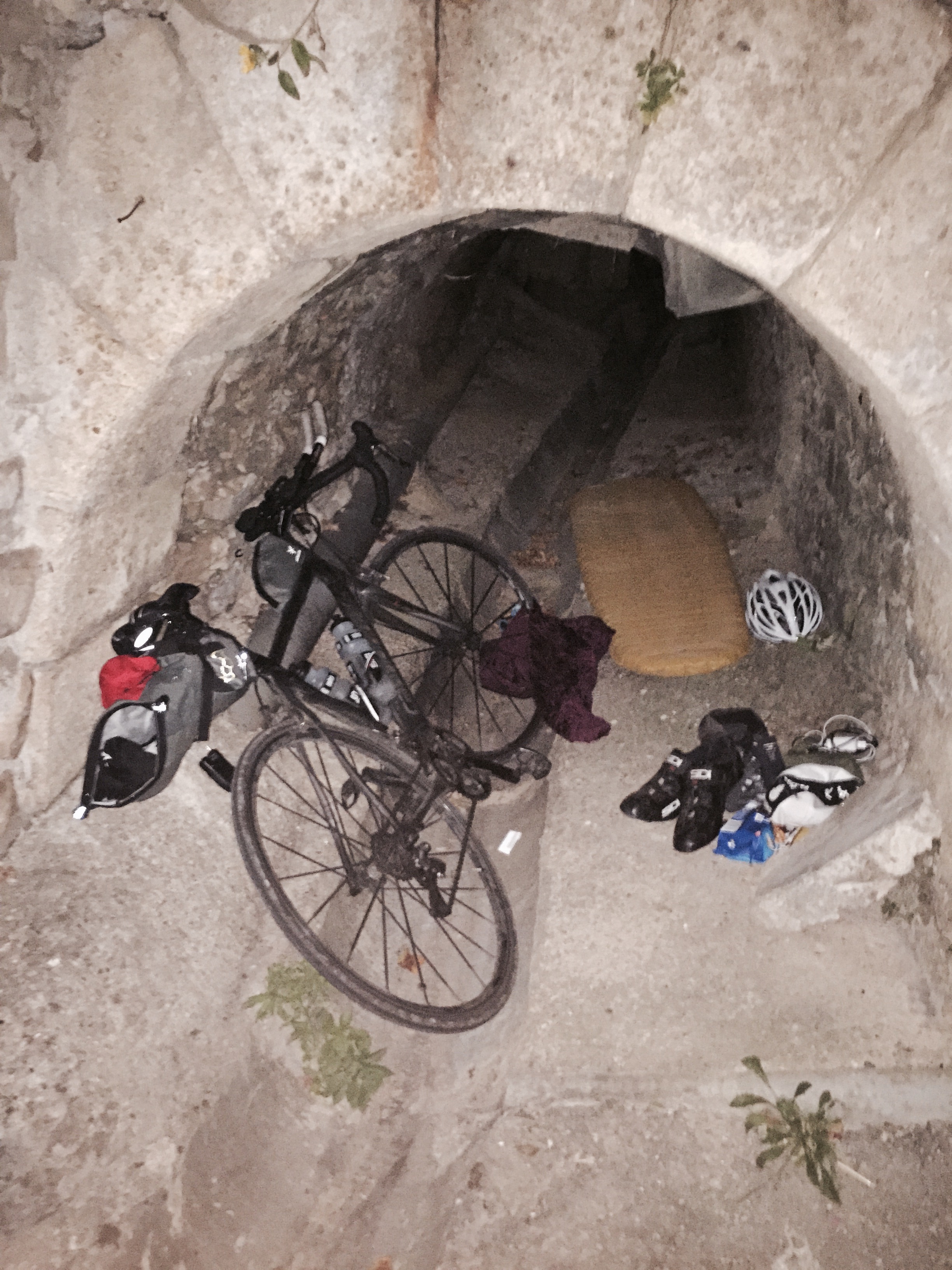 Camping in a storm drain
