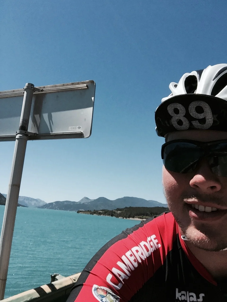 Selfie with a really nice lake