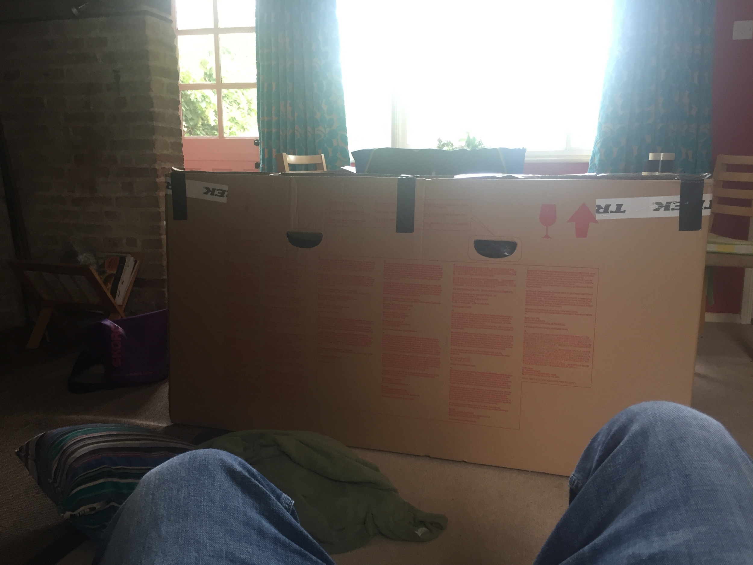 Box packed up at home