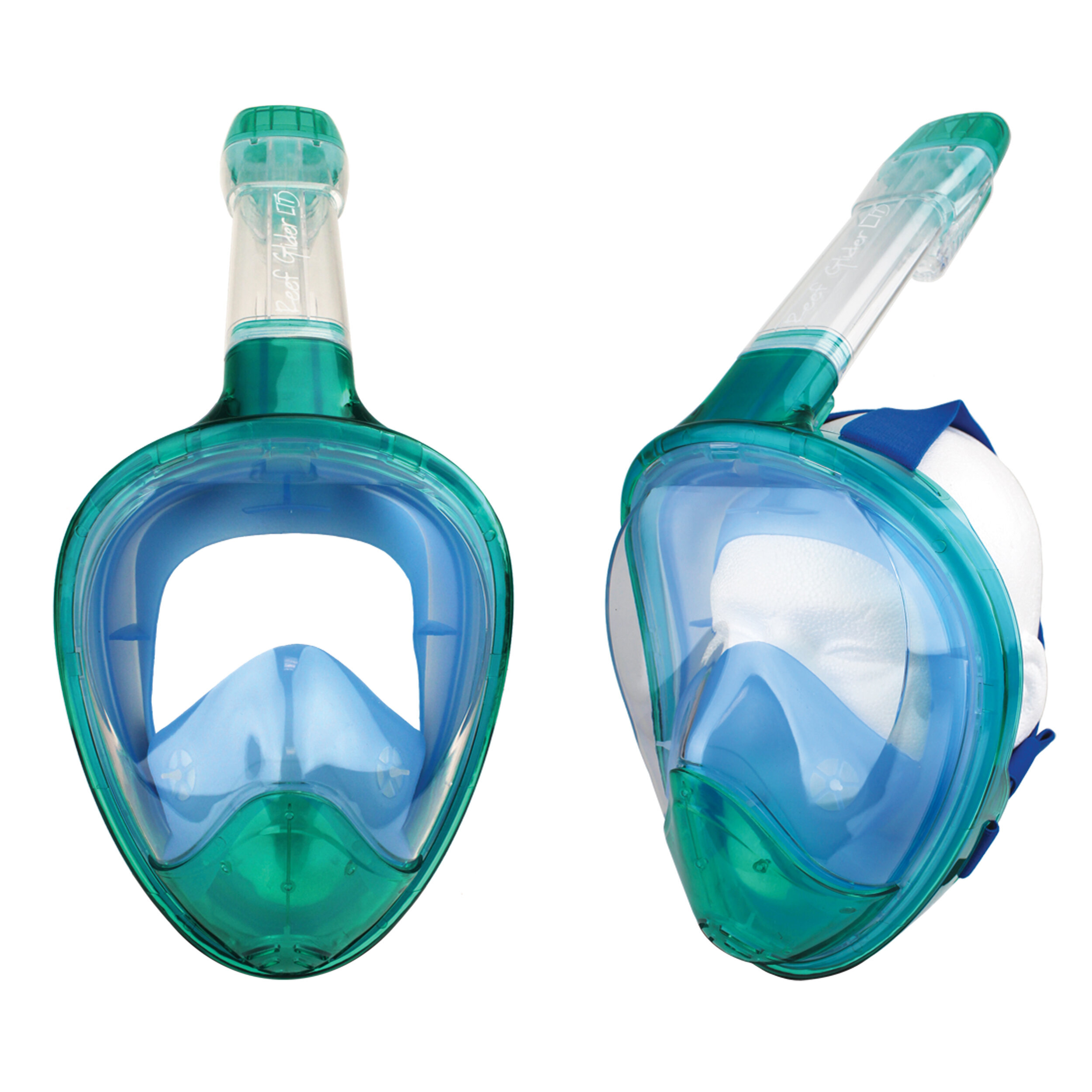 Eco Reef Glider Ltd Full-Face Mask W/Integrated Dry Snorkel - Blue/Emerald  With Action Cam Mount-Shop Kapitol Reef-Kapitol Reef