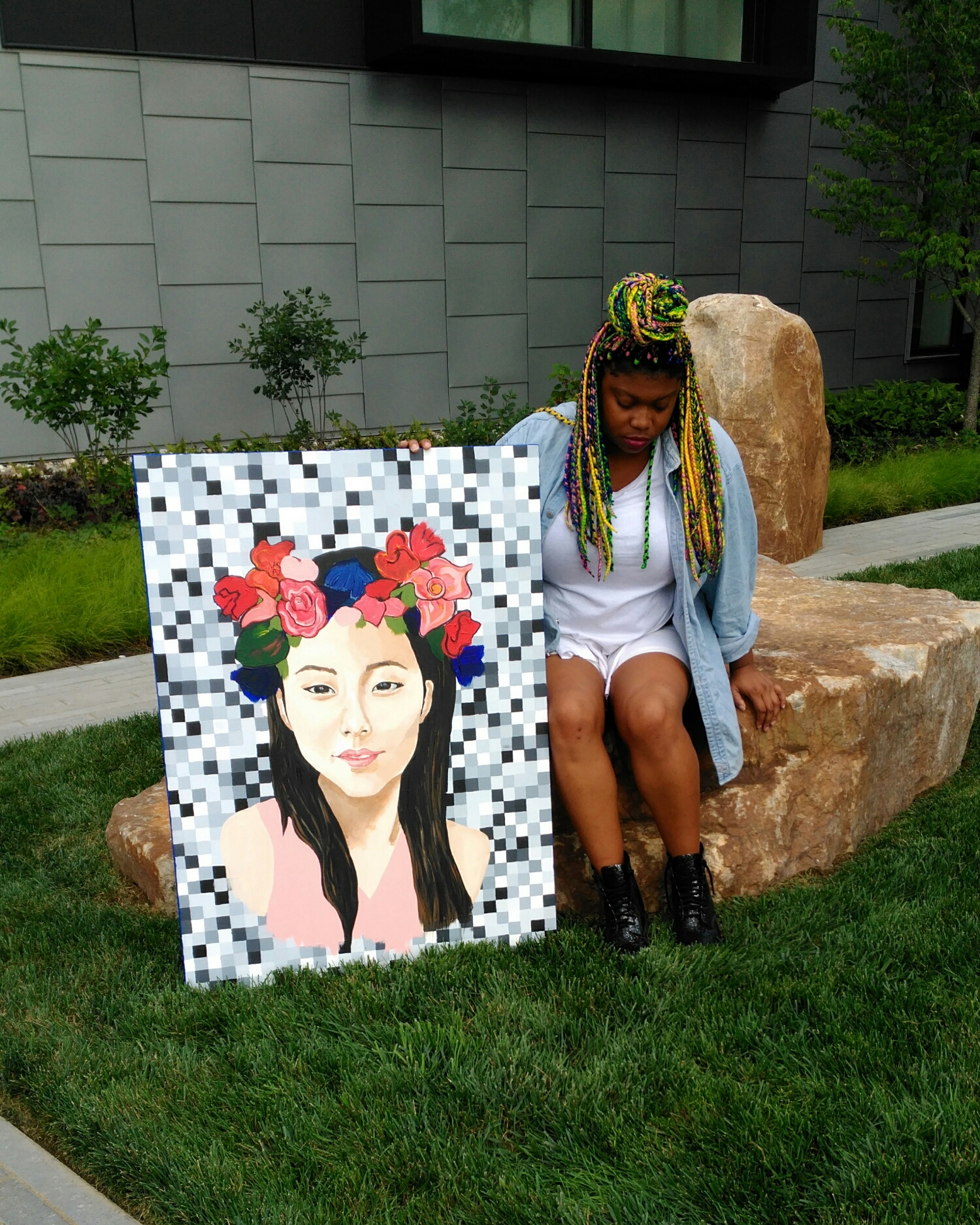 My first successful fully acrylic painting. 