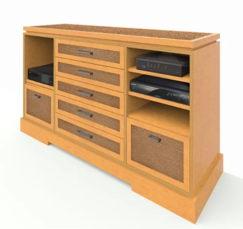 Custom TV stand design.