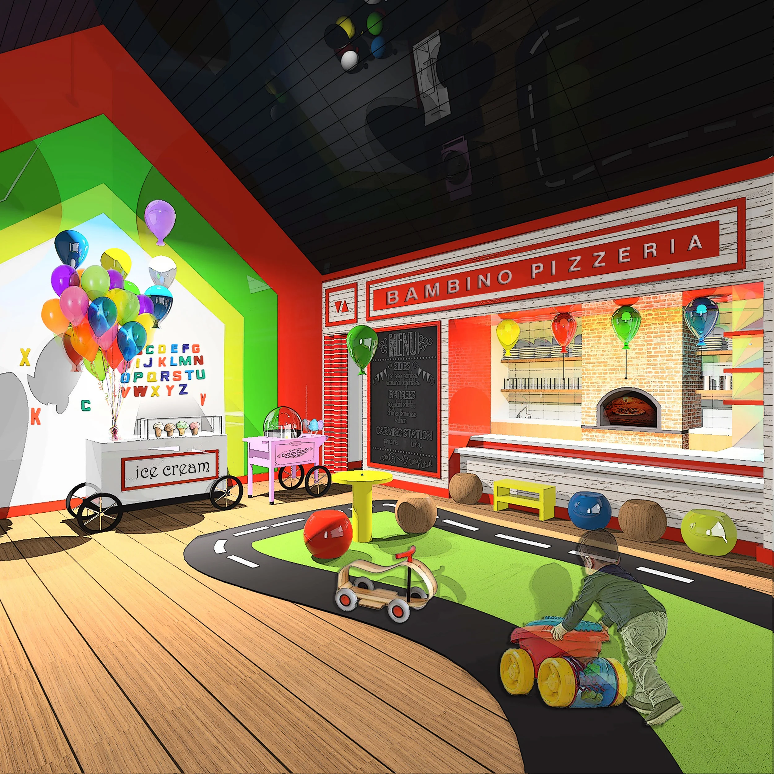 KIDS PLAY|PIZZERIA CAFE