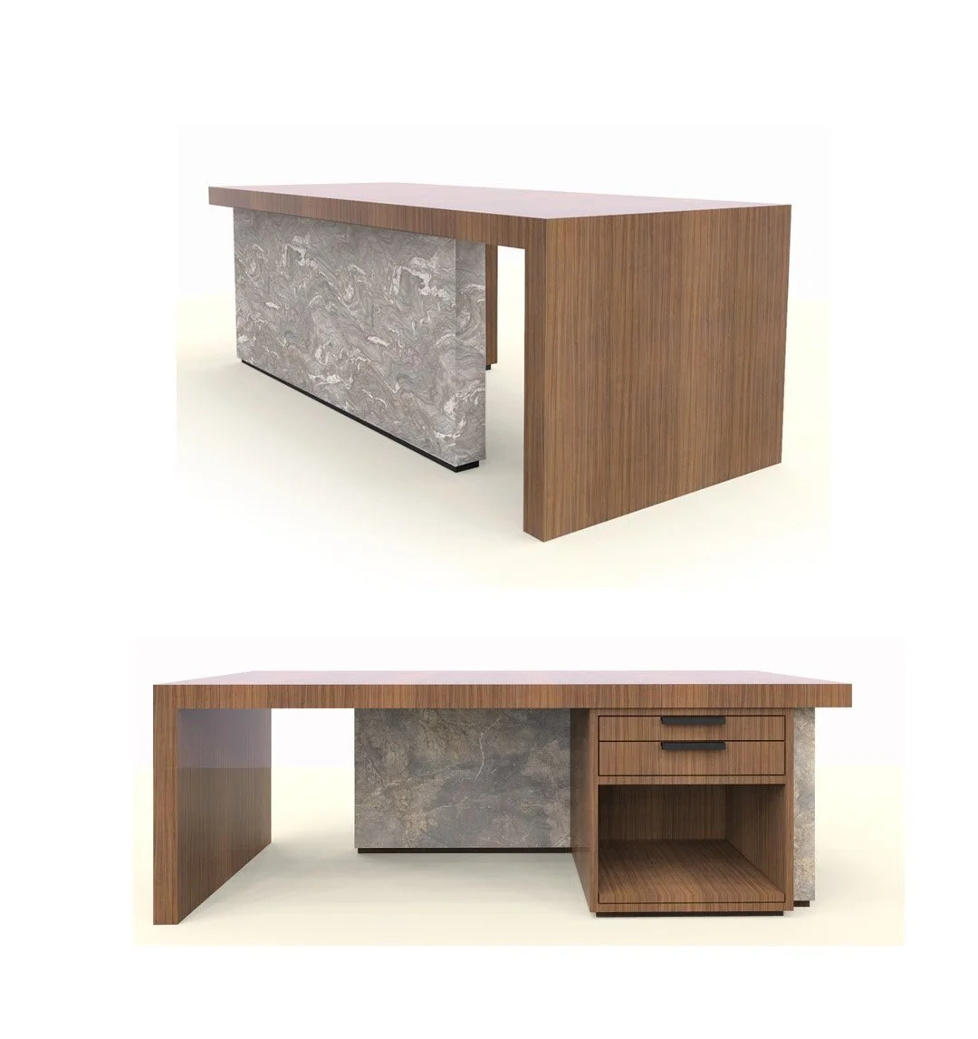 Custom Desk 3D View