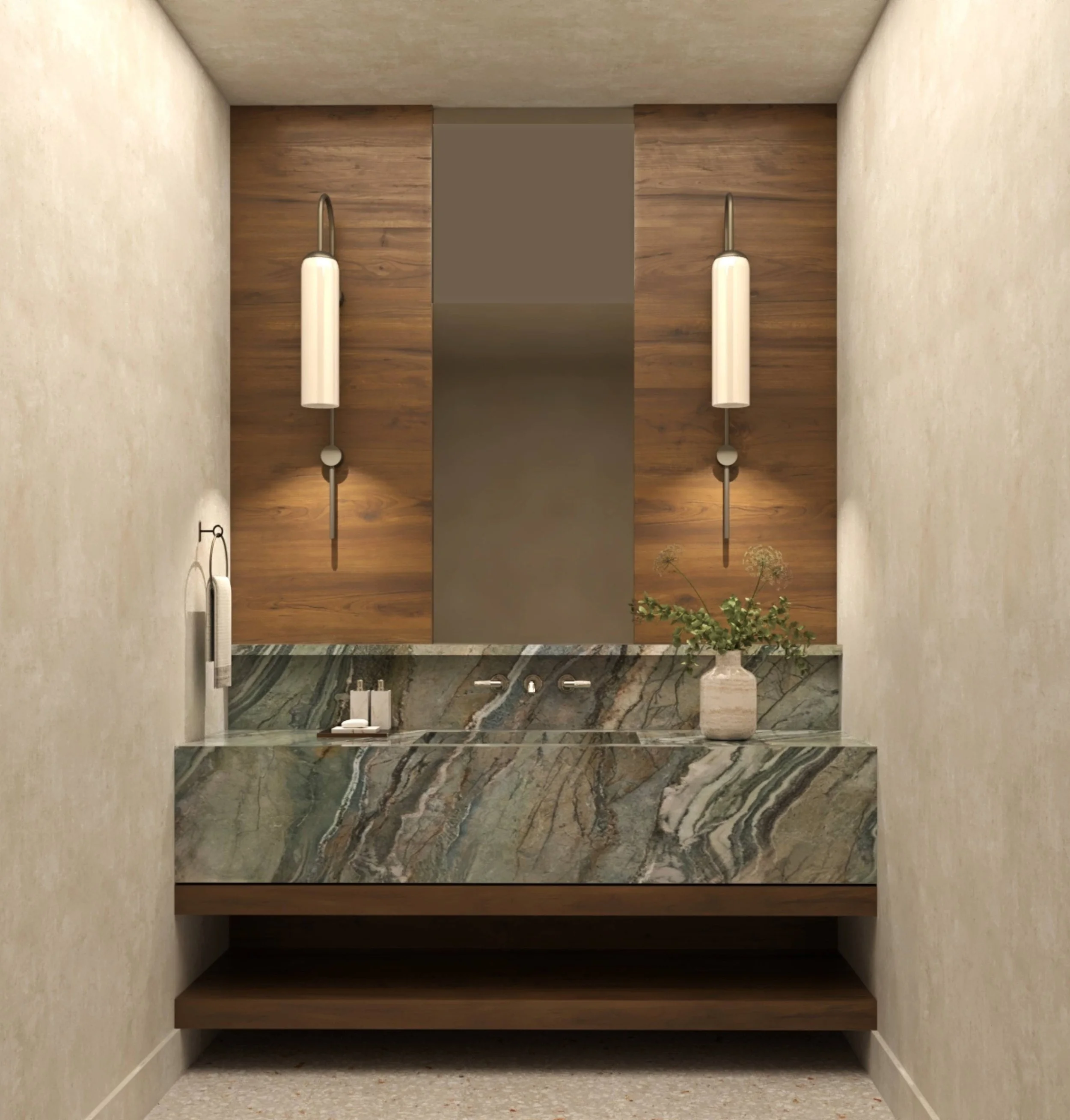 Custom Vanity - Powder Room