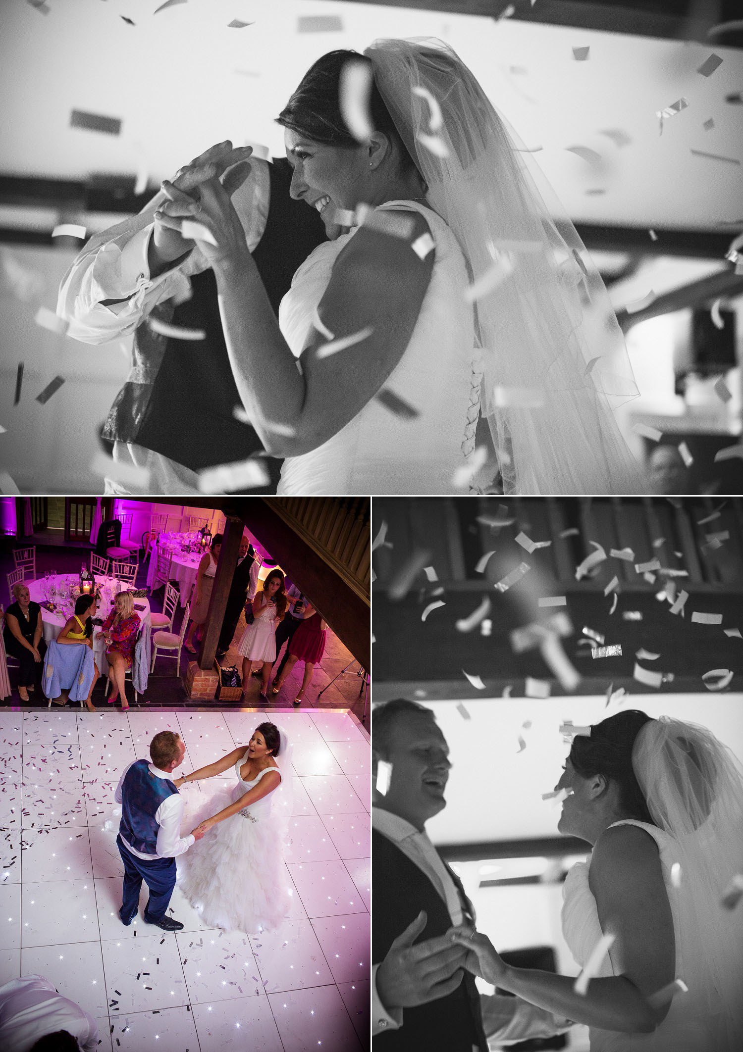 Wedding at Old Brook Barn - First Dance and Confetti