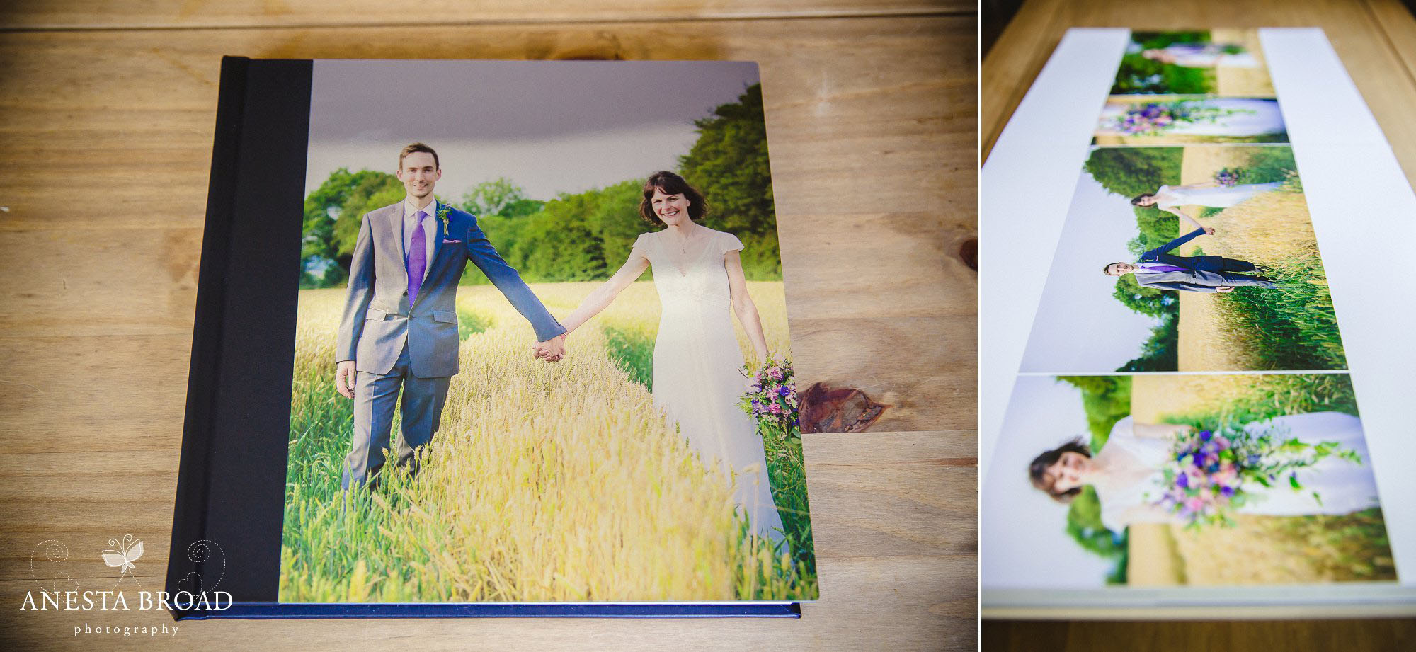 12x12 Black leather cover album with photo and METALLIC cover