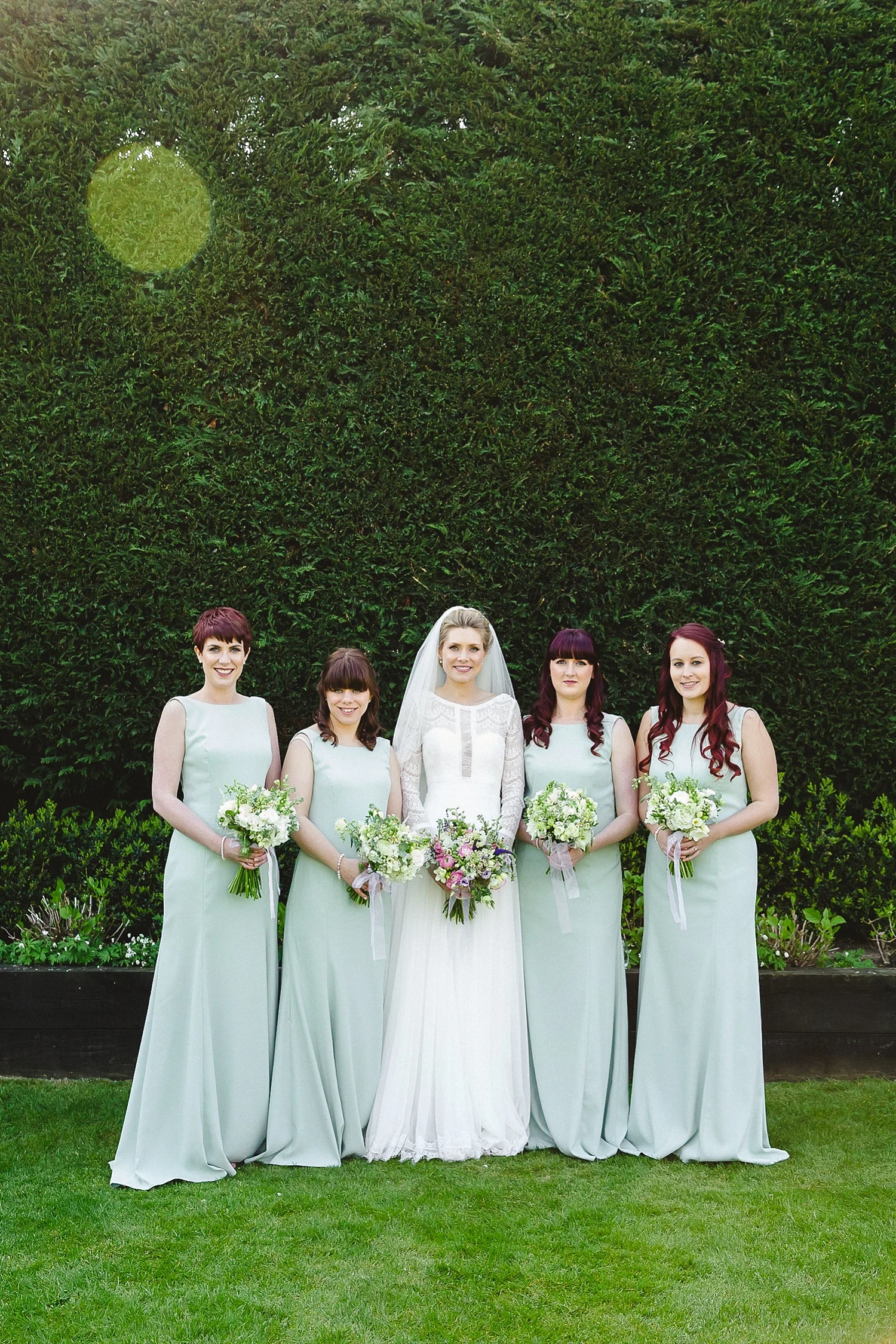 Gaynes Park Wedding Bridal Party