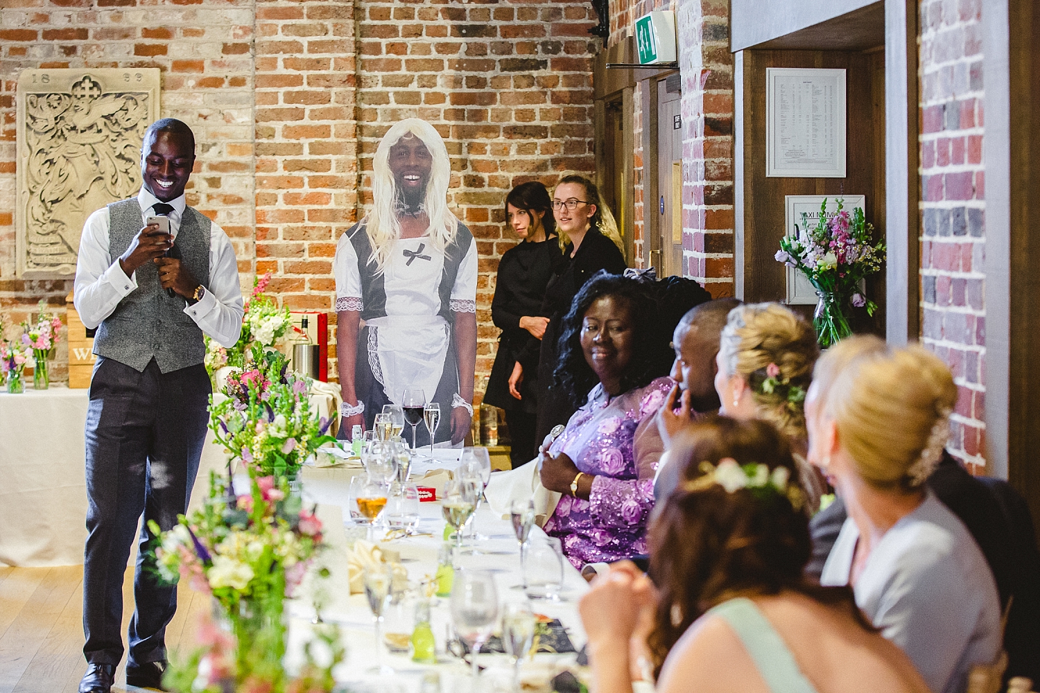 Gaynes Park Wedding - Wedding Essex Photographer - Best Man Speech