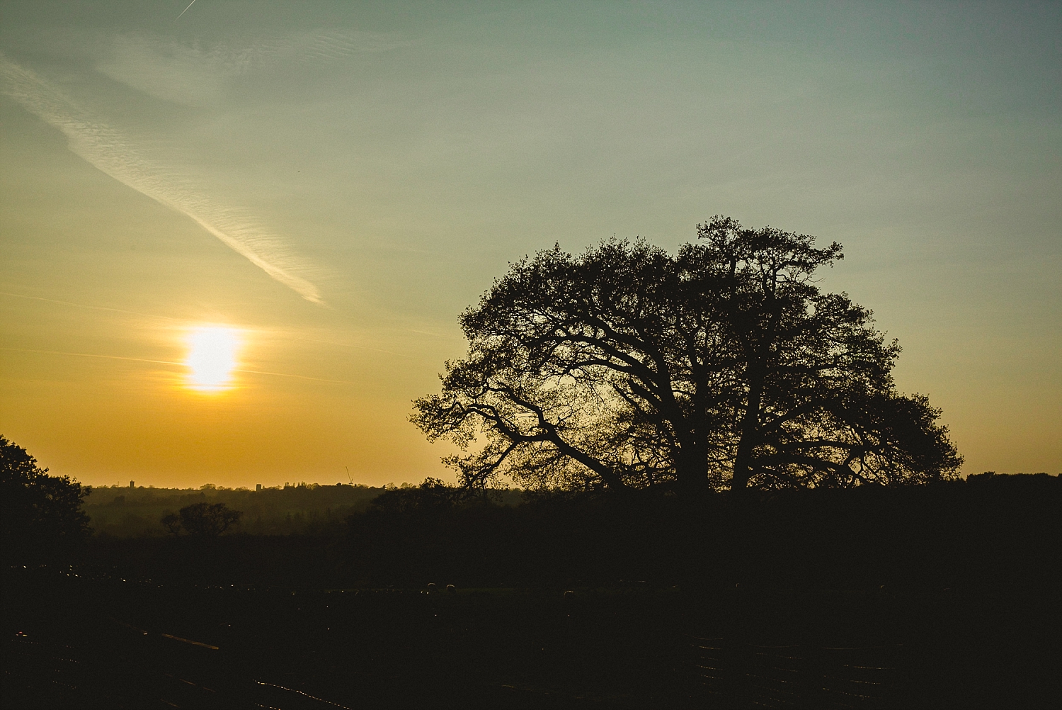 Gaynes Park Wedding Photographer - Views at Sunset