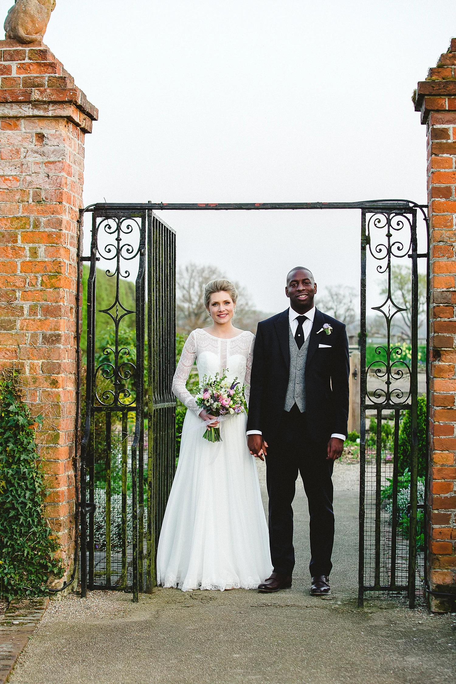 Gaynes Park Wedding Photographer - Couples Portrait at Sunset