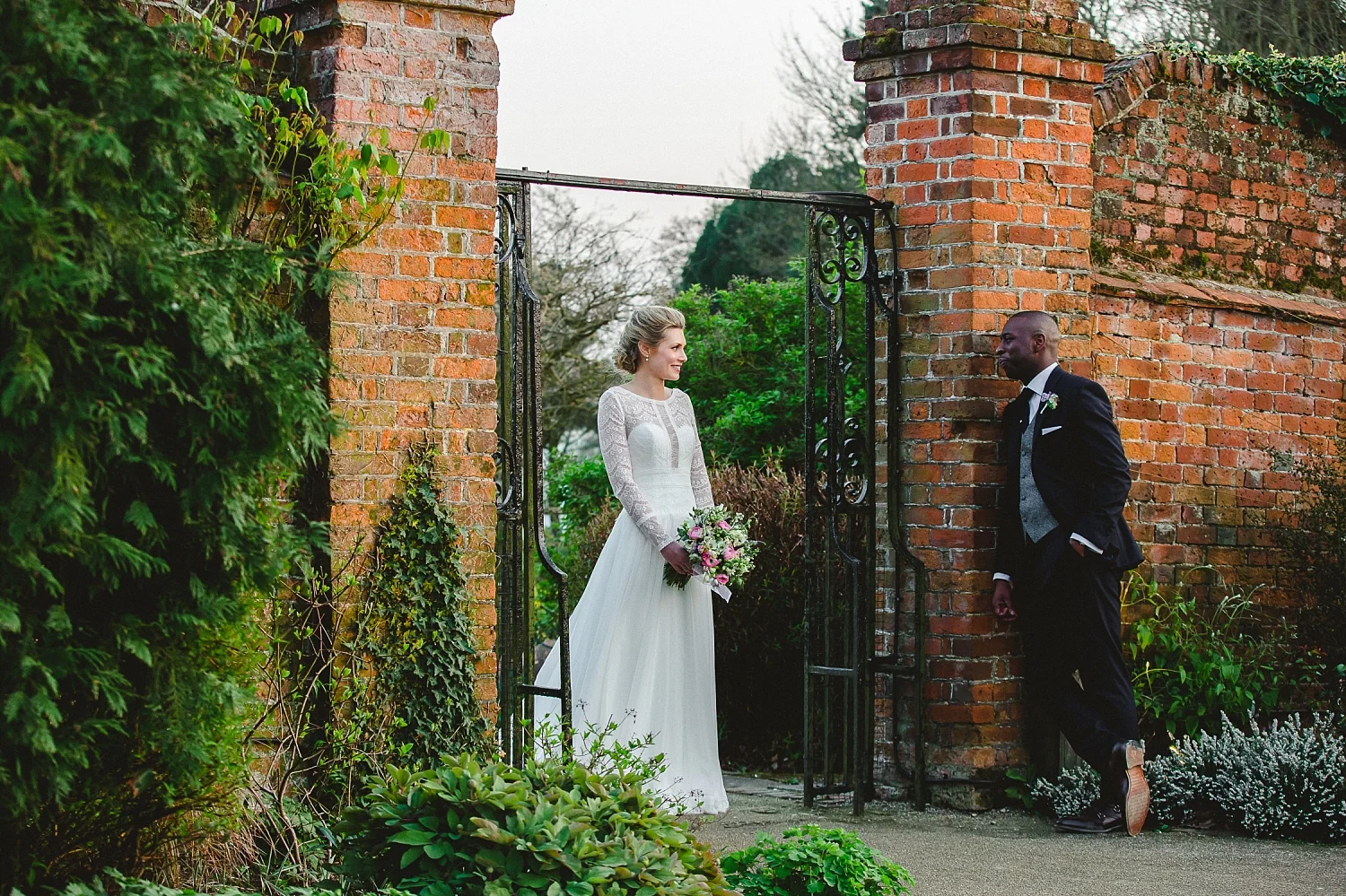 Gaynes Park Wedding Photographer - Portrait in the Gardens