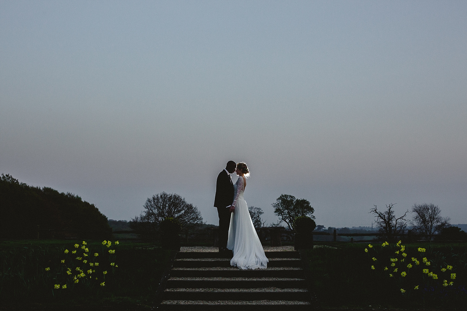 Gaynes Park Essex Wedding Photographer - Evening Portrait