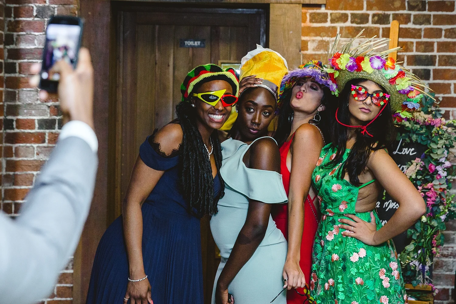 Gaynes Park Wedding Photographer - Girls on the Dancefloor