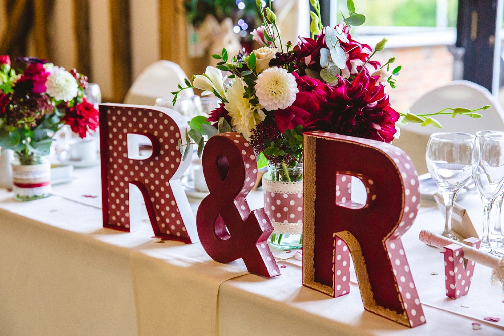 Table Decor at Crondon Park Wedding Essex