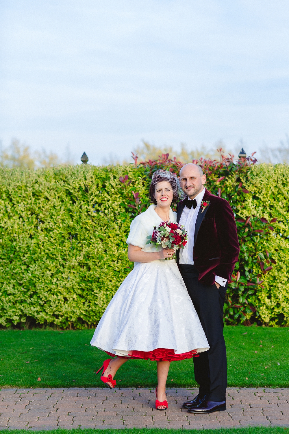 Bride and Groom at Crondon Park Wedding Essex