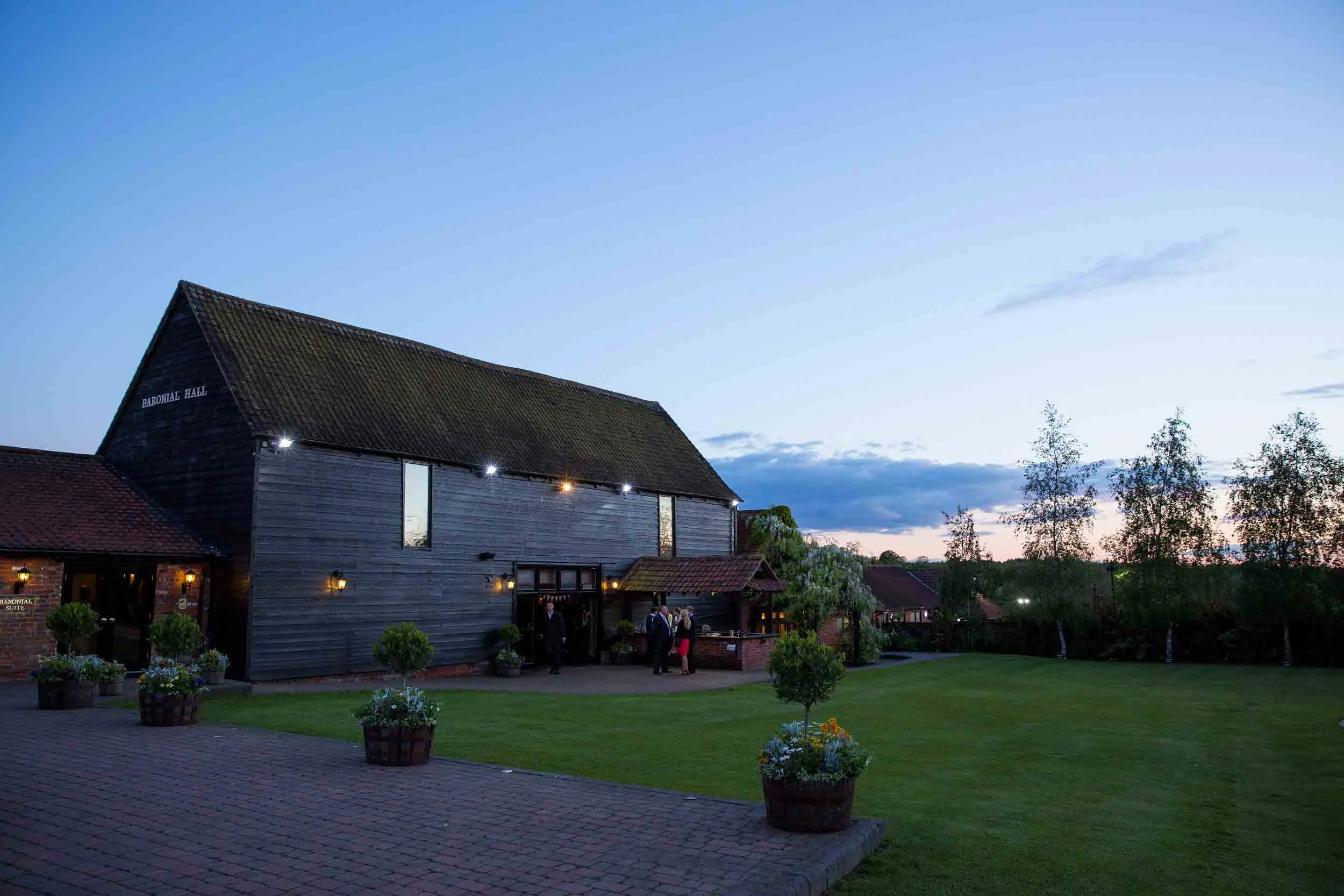 Crondon Park Wedding Photographer - Essex Barn Wedding Venue at Sunset