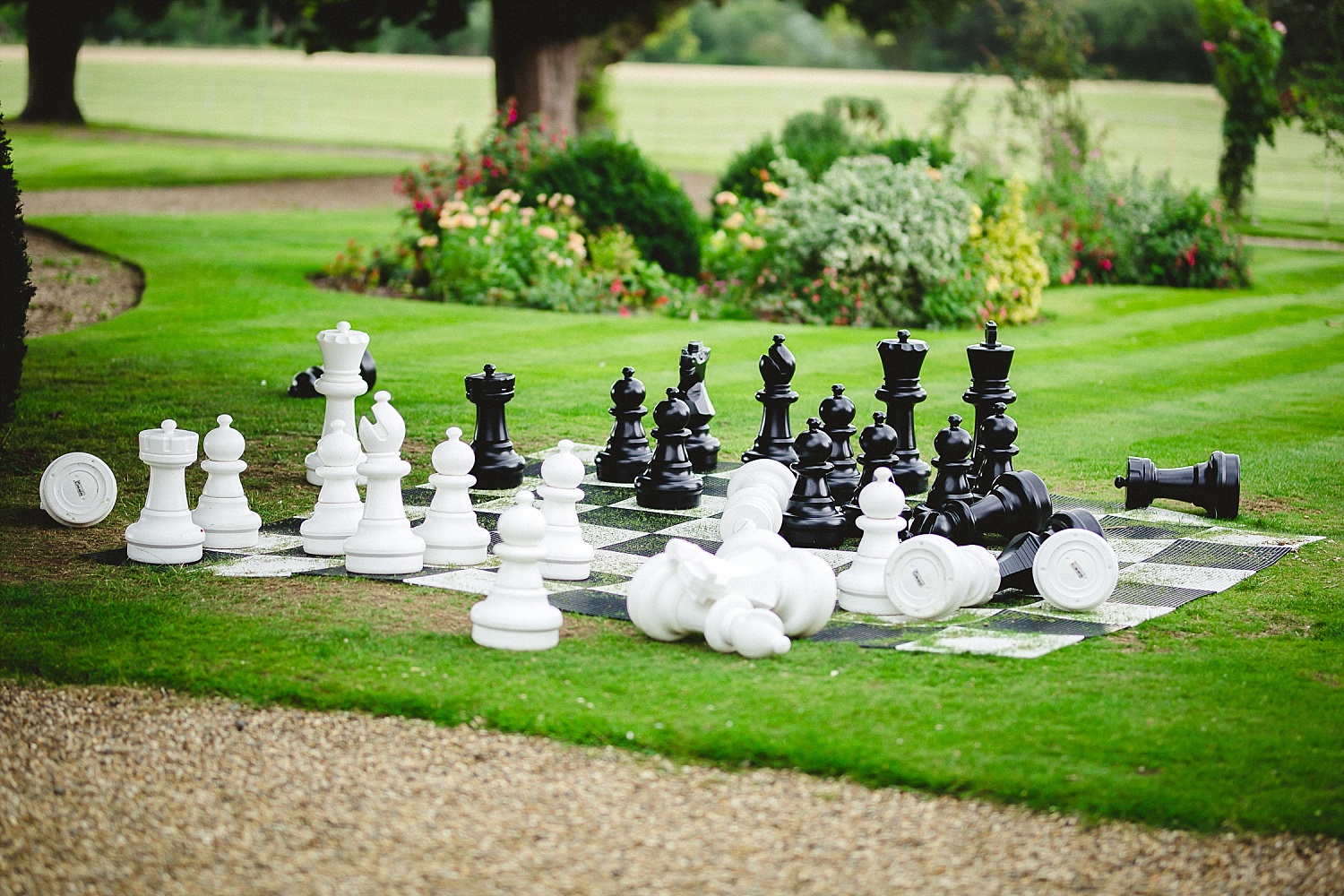 Gosfield Hall Wedding Photographer - Chess Board