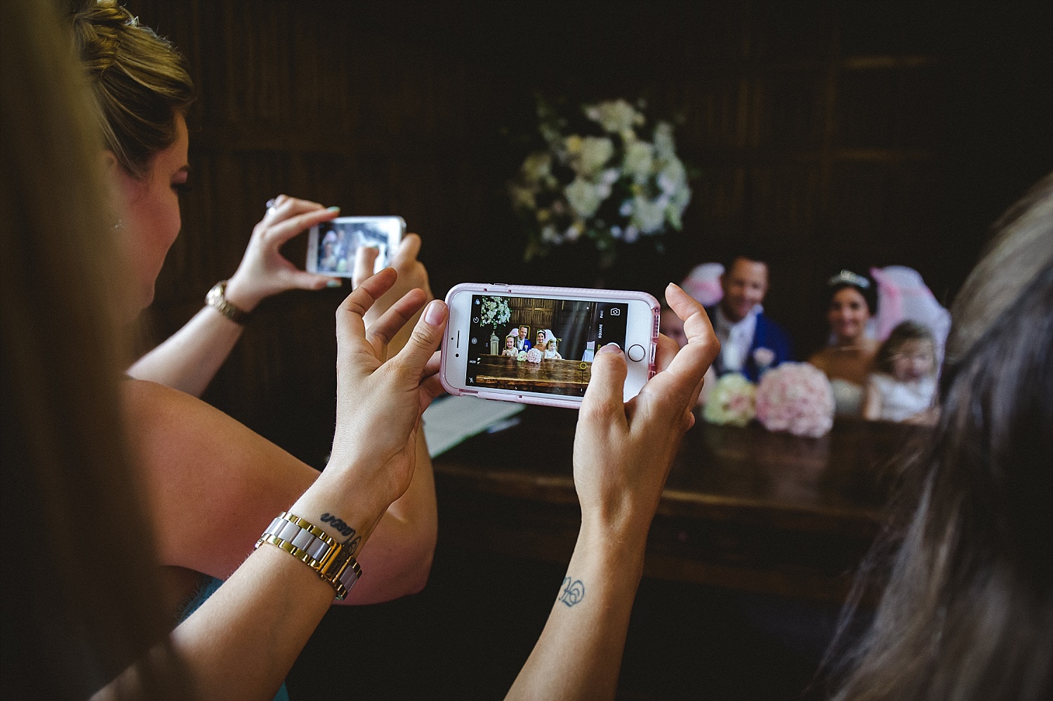 Gosfield Hall Wedding Photography - Signing the Register