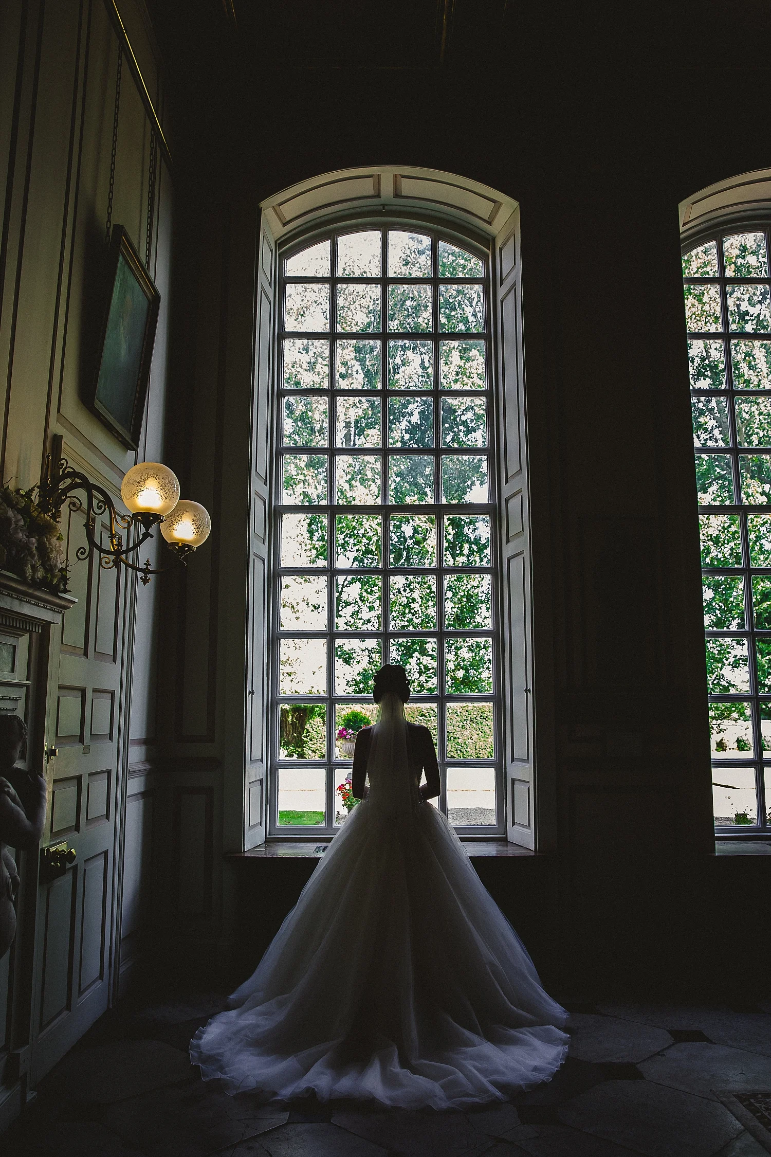 Gosfield Hall Wedding - Bridal Portraits in the House