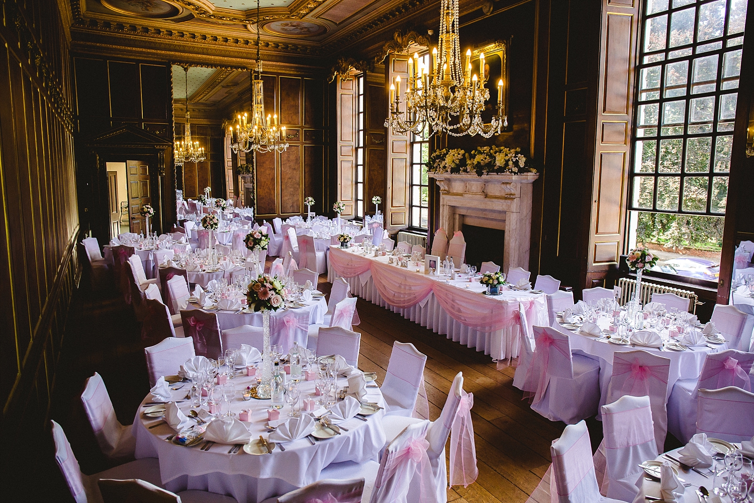 Gosfield Hall Wedding - Reception Room