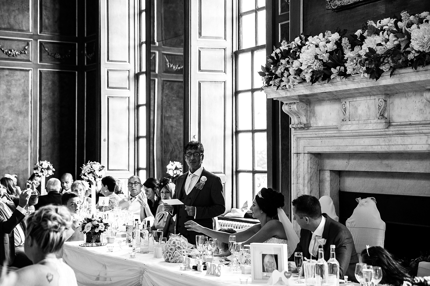 Gosfield Hall Essex Wedding Photography - Father of the Bride's Speech