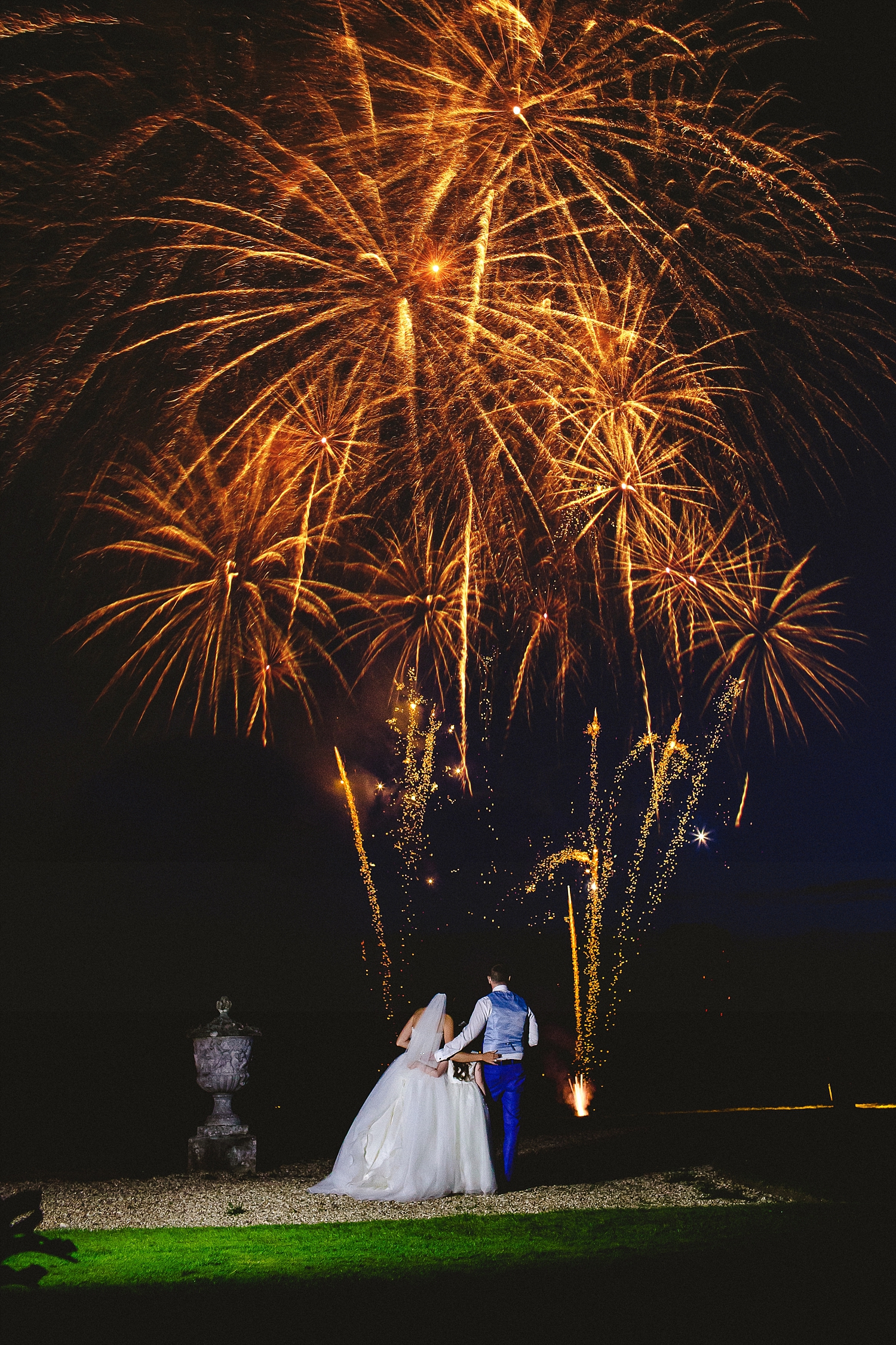 Gosfield Hall Essex Wedding - Fireworks