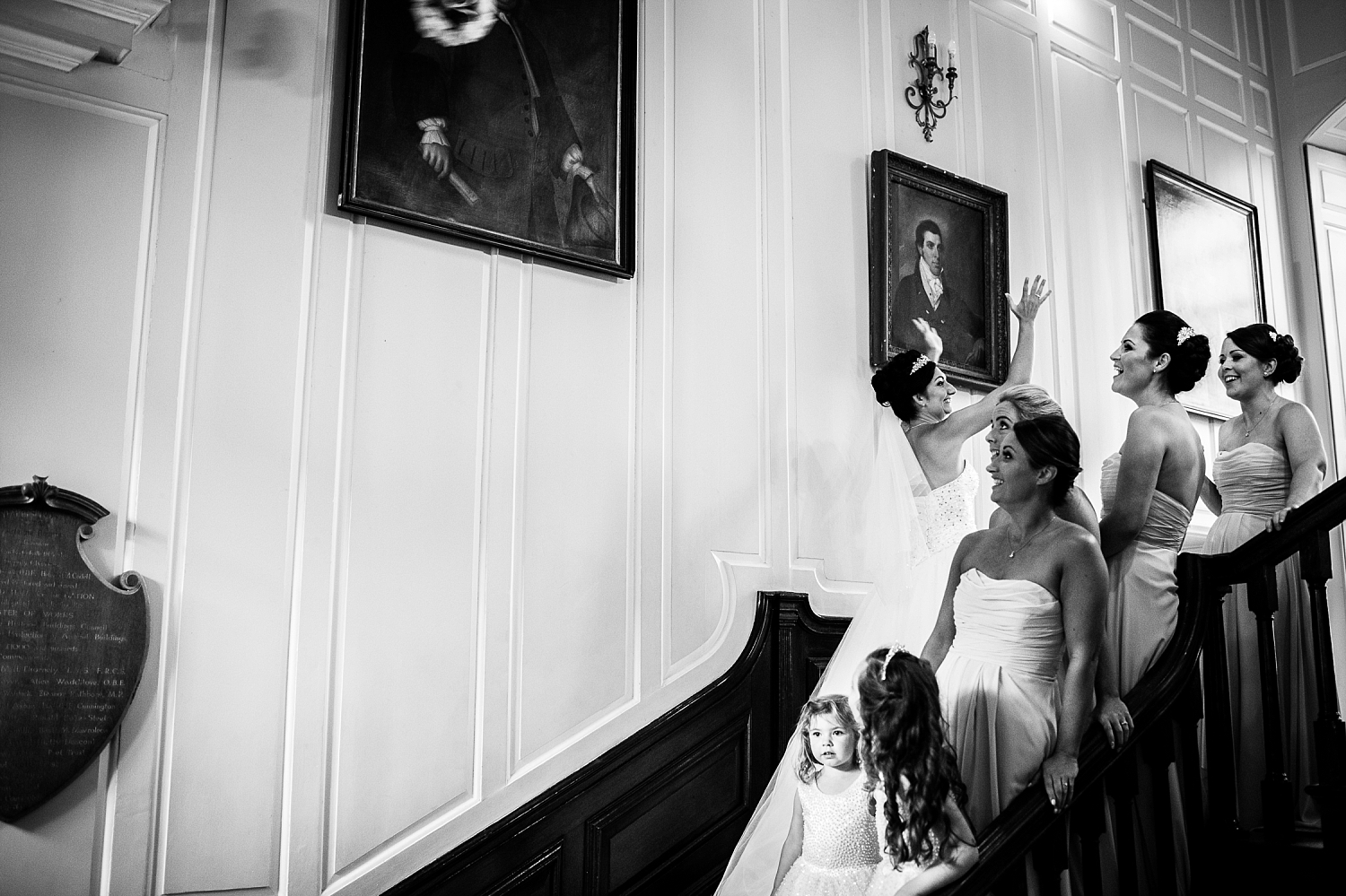 Gosfield Hall Essex Wedding - Bride Throwing the Bouquet