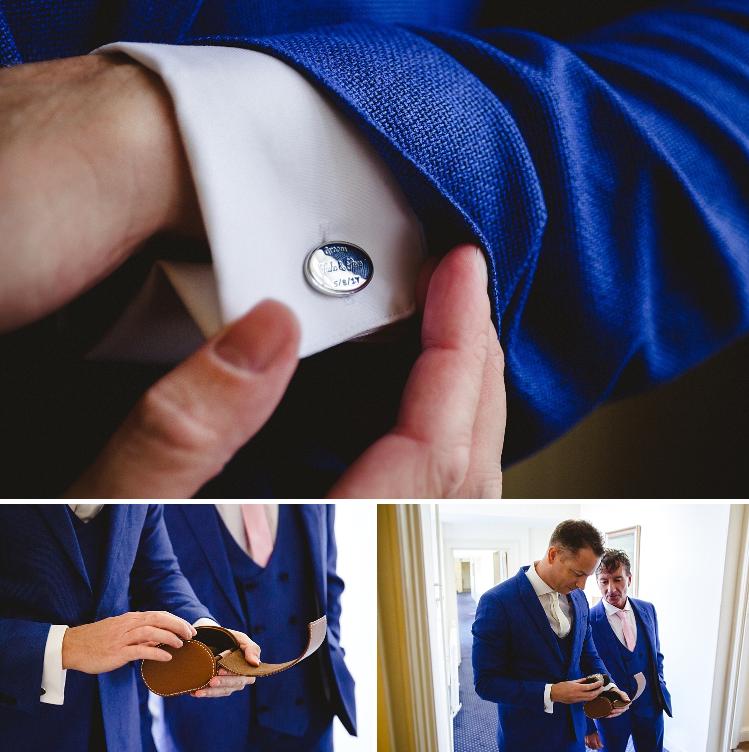 Gosfield Hall Essex Wedding - Groom Preparations